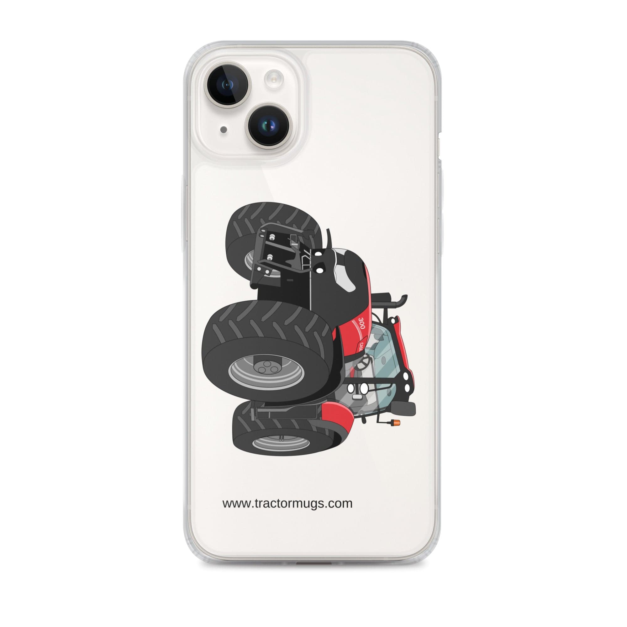 The Tractor Mugs Store iPhone 14 Plus Case IH Optum 300 CVX | Clear Case for iPhone® Quality Farmers Merch