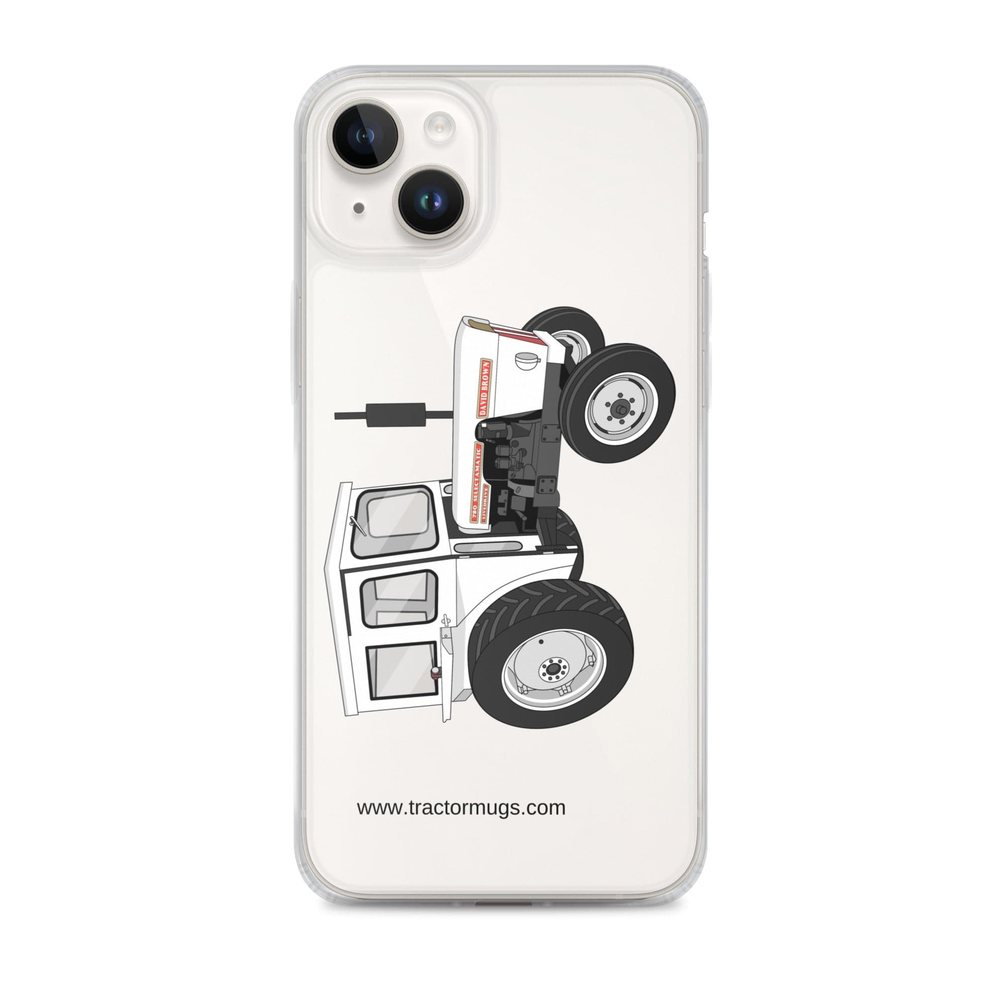 The Tractor Mugs Store iPhone 14 Plus David Brown 780 Selectamatic | Clear Case for iPhone® Quality Farmers Merch