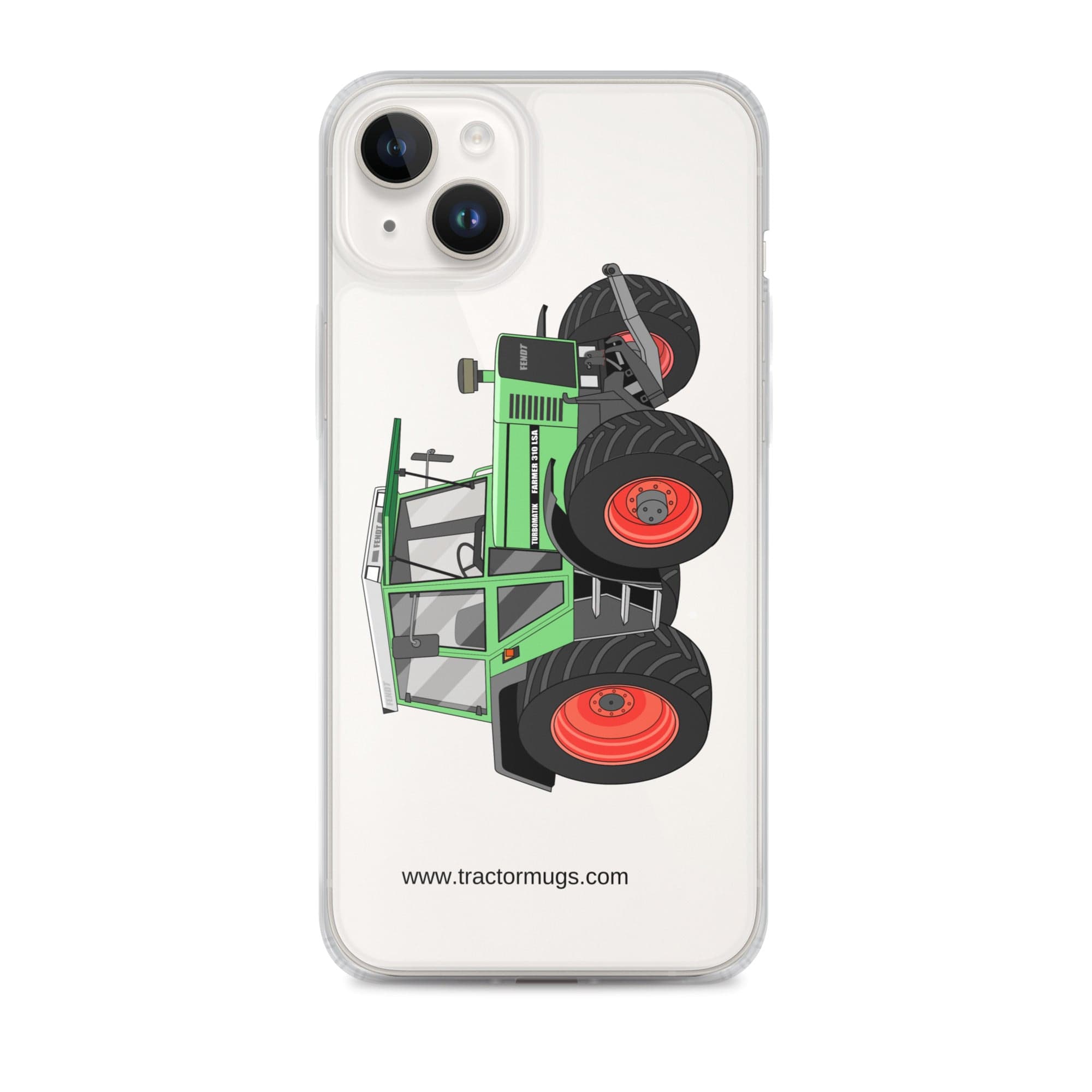The Tractor Mugs Store iPhone 14 Plus Fendt 310 LSA | Clear Case for iPhone® Quality Farmers Merch
