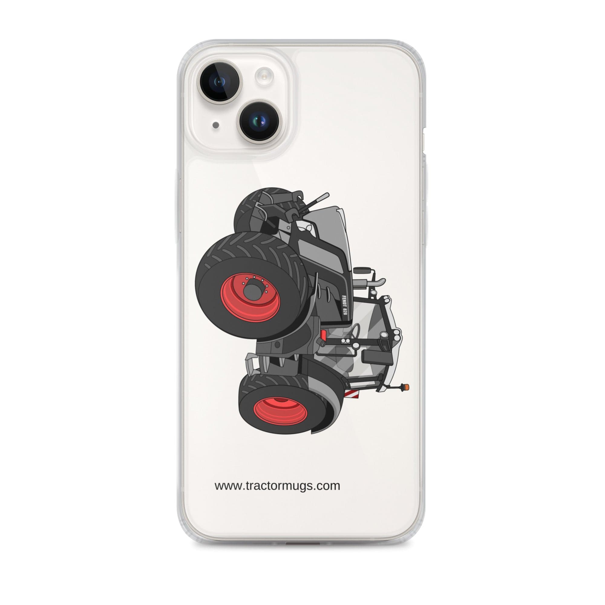 The Tractor Mugs Store iPhone 14 Plus Fendt 828 Profi Black Beauty | Clear Case for iPhone® Quality Farmers Merch