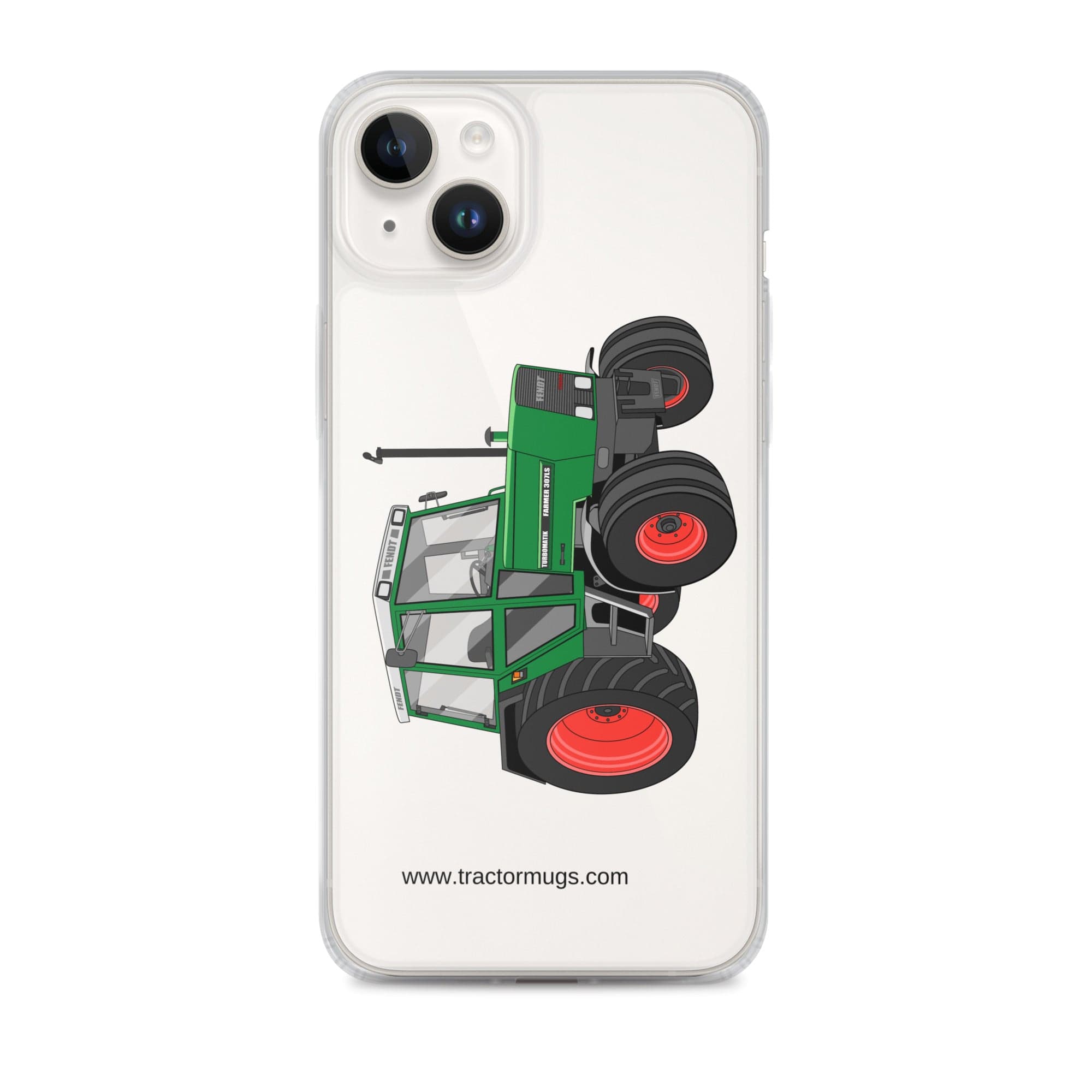The Tractor Mugs Store iPhone 14 Plus Fendt Farmer TURBOMATIK 307 LSA | Clear Case for iPhone® Quality Farmers Merch