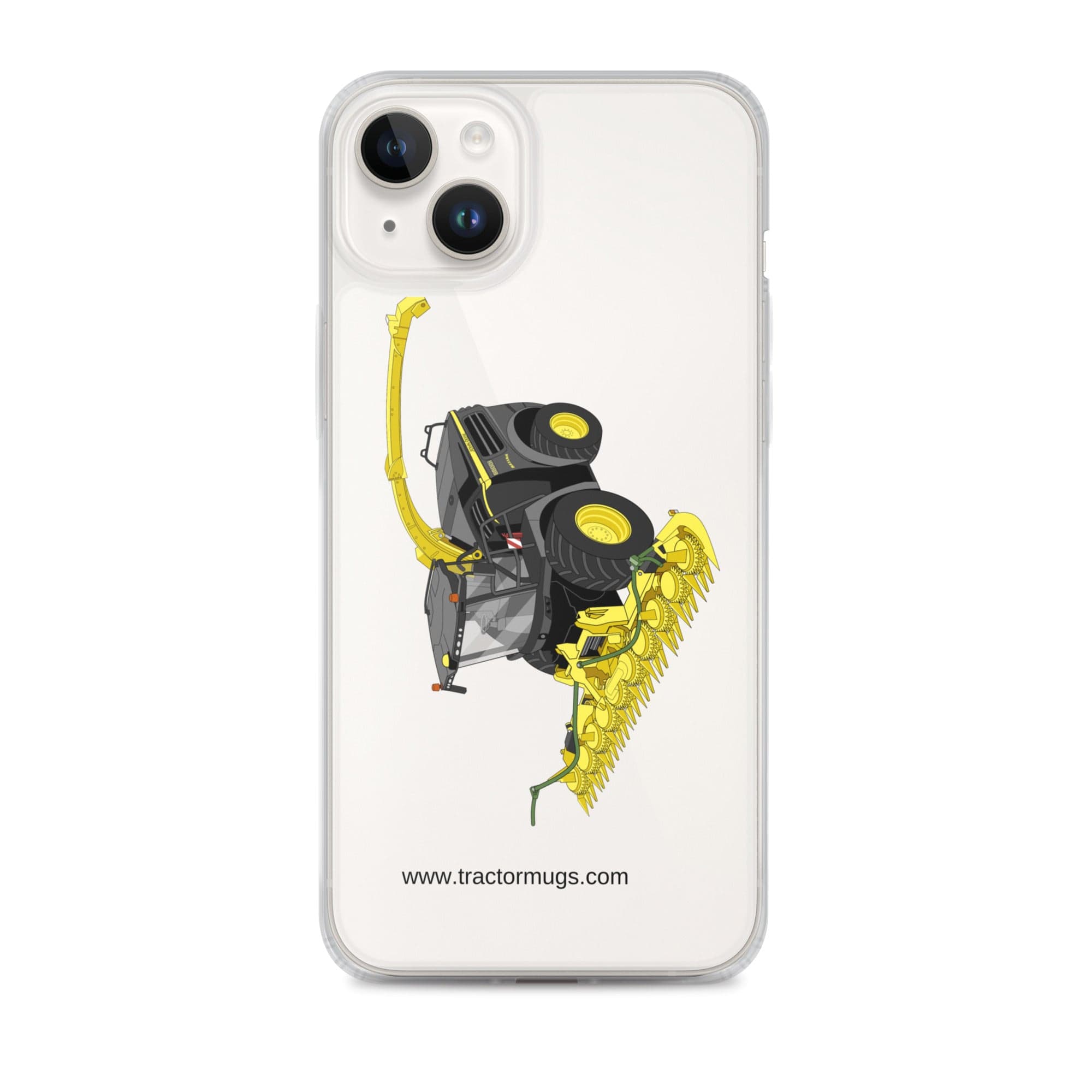 The Tractor Mugs Store iPhone 14 Plus John Deere 8800 Black Beauty Silage Harvester | Clear Case for iPhone® Quality Farmers Merch