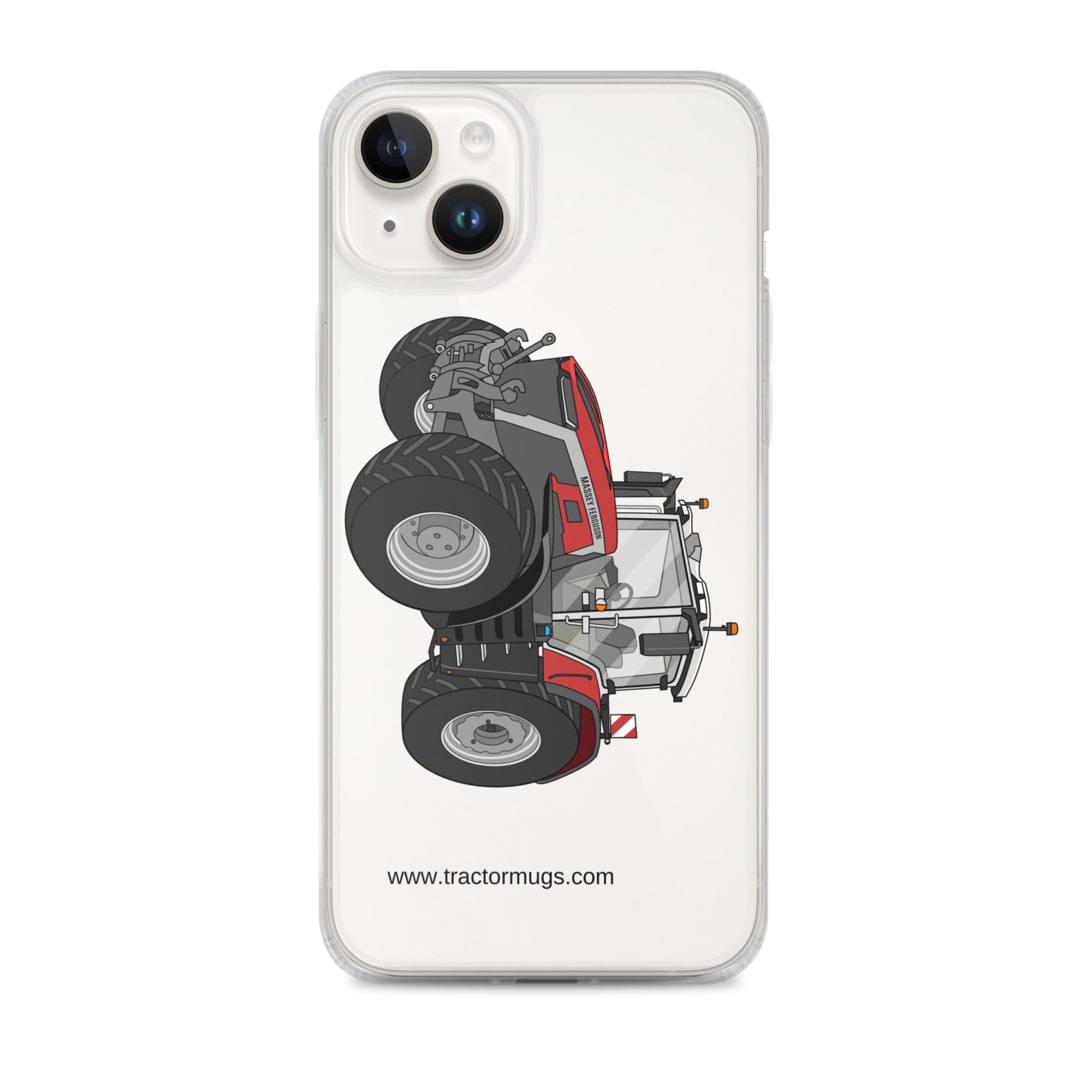 The Tractor Mugs Store iPhone 14 Plus Massey Ferguson 9X | Clear Case for iPhone® Quality Farmers Merch