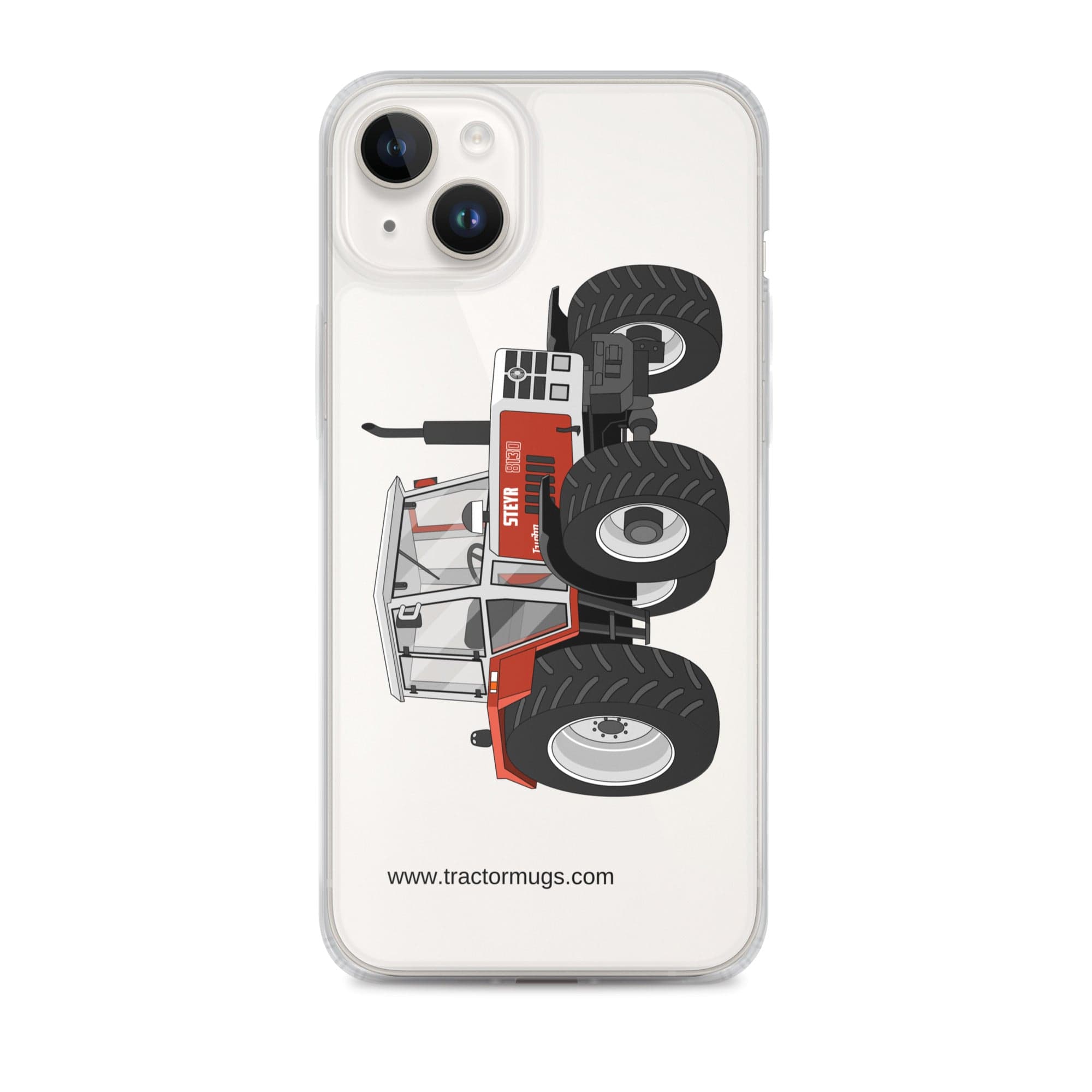 The Tractor Mugs Store iPhone 14 Plus Steyr 8130 | Clear Case for iPhone® Quality Farmers Merch
