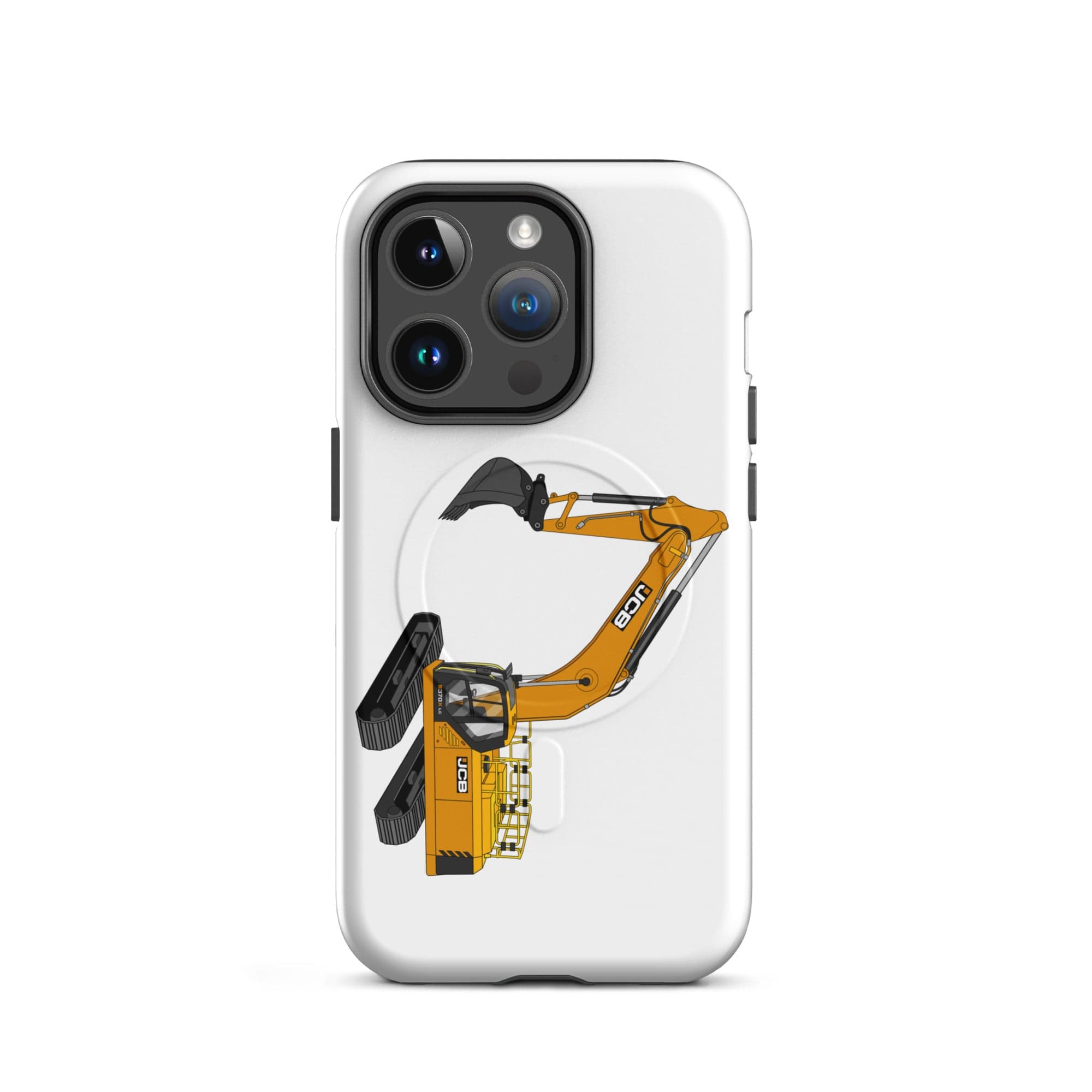 The Tractor Mugs Store iPhone 14 Pro JCB 370 LC | MagSafe® tough case for iPhone® Quality Farmers Merch