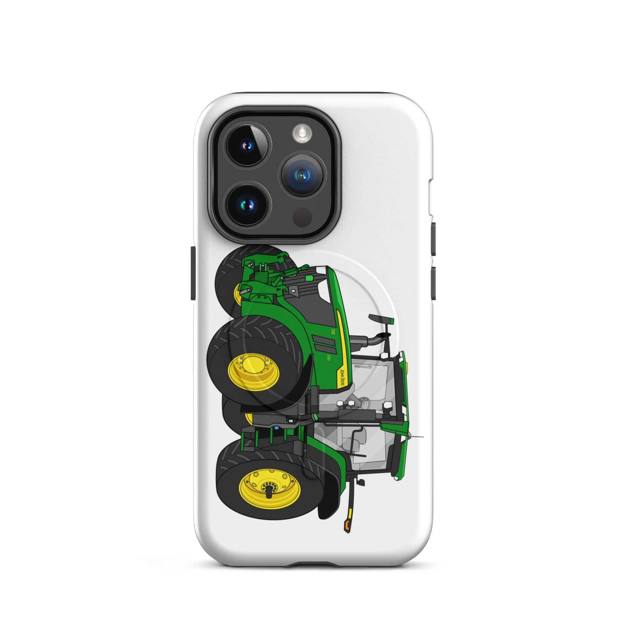 The Tractor Mugs Store iPhone 14 Pro John Deere 7R 350 Auto Power | MagSafe® tough case for iPhone® Quality Farmers Merch