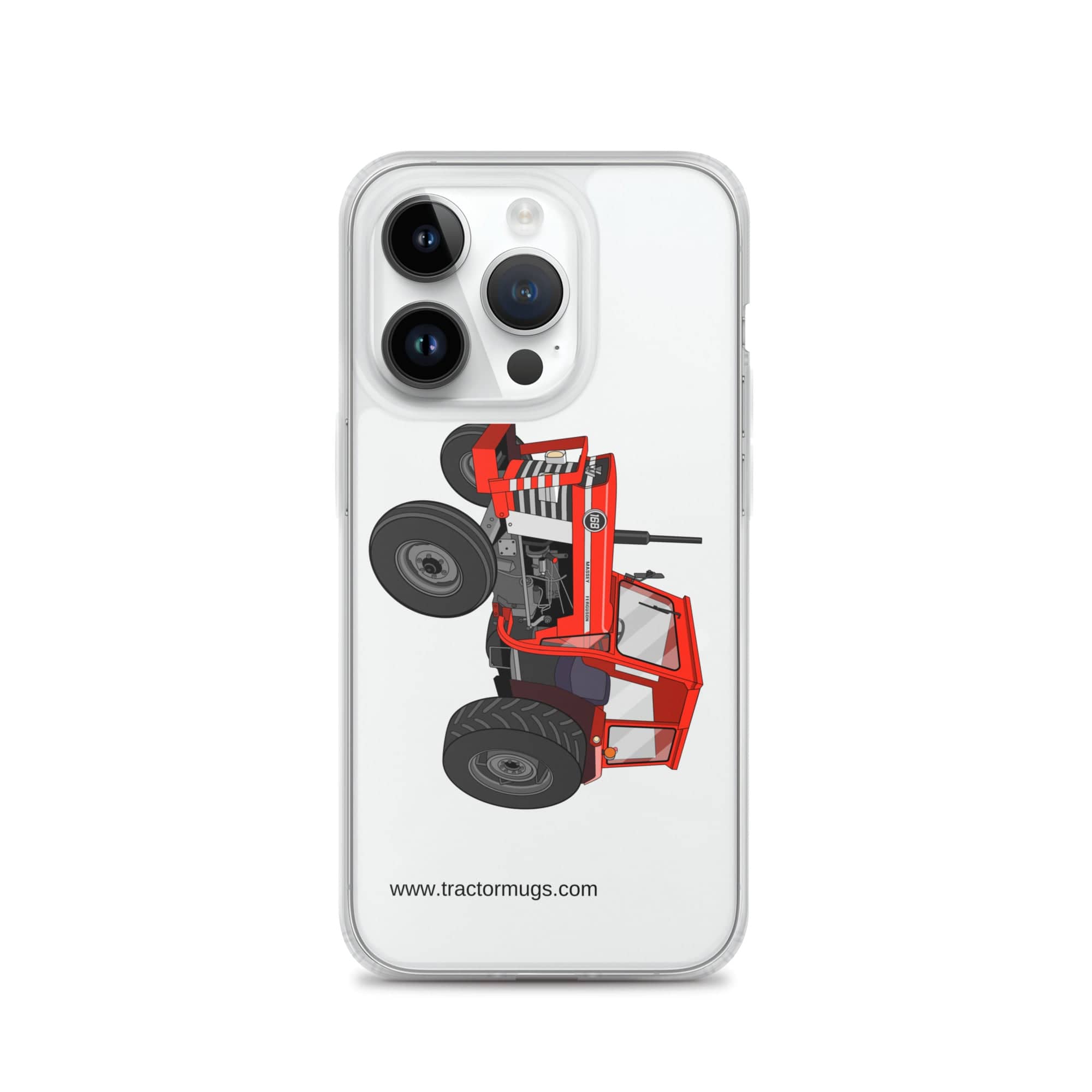 The Tractor Mugs Store iPhone 14 Pro Massey Ferguson 168 | Clear Case for iPhone® Quality Farmers Merch