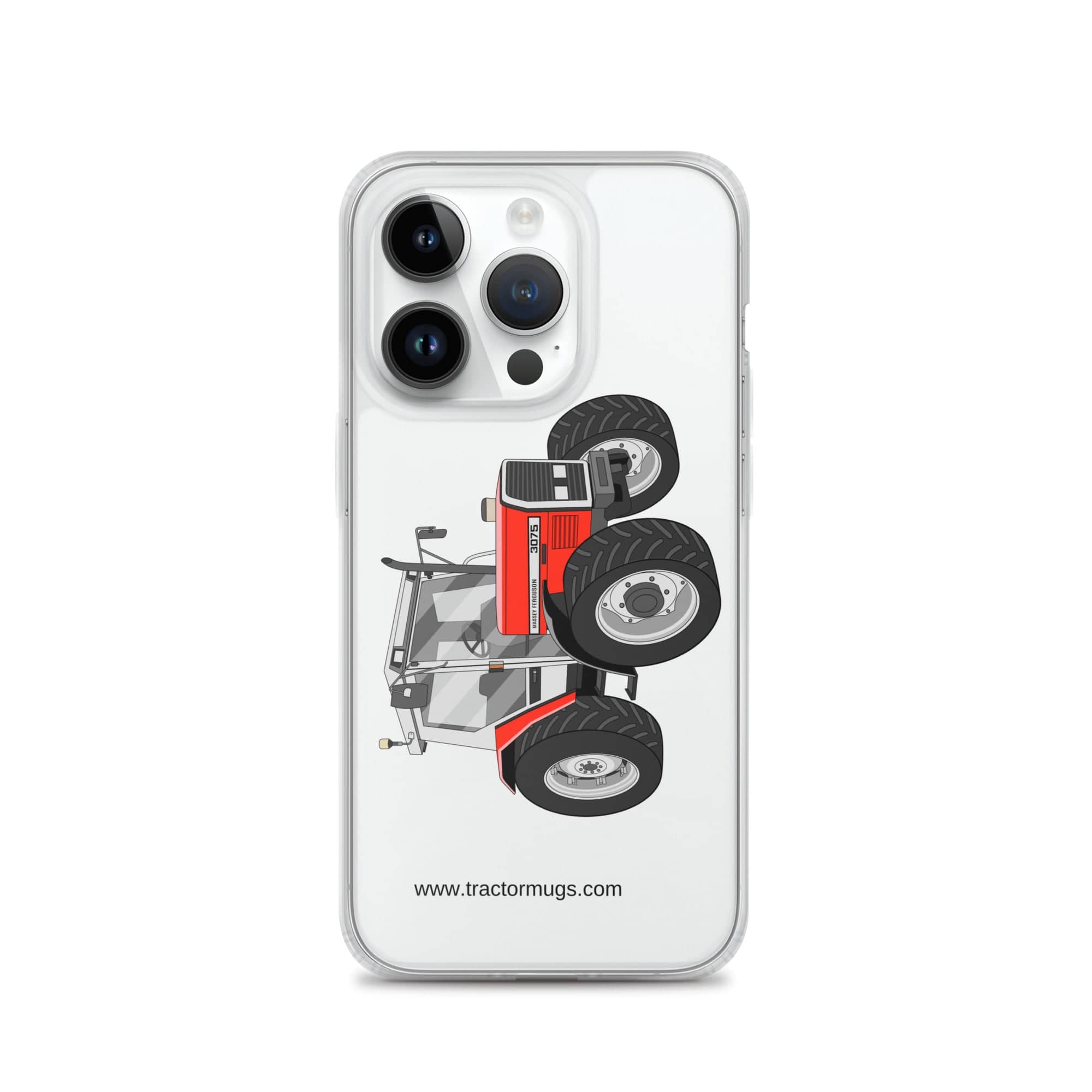 The Tractor Mugs Store iPhone 14 Pro Massey Ferguson 3075 | Clear Case for iPhone® Quality Farmers Merch