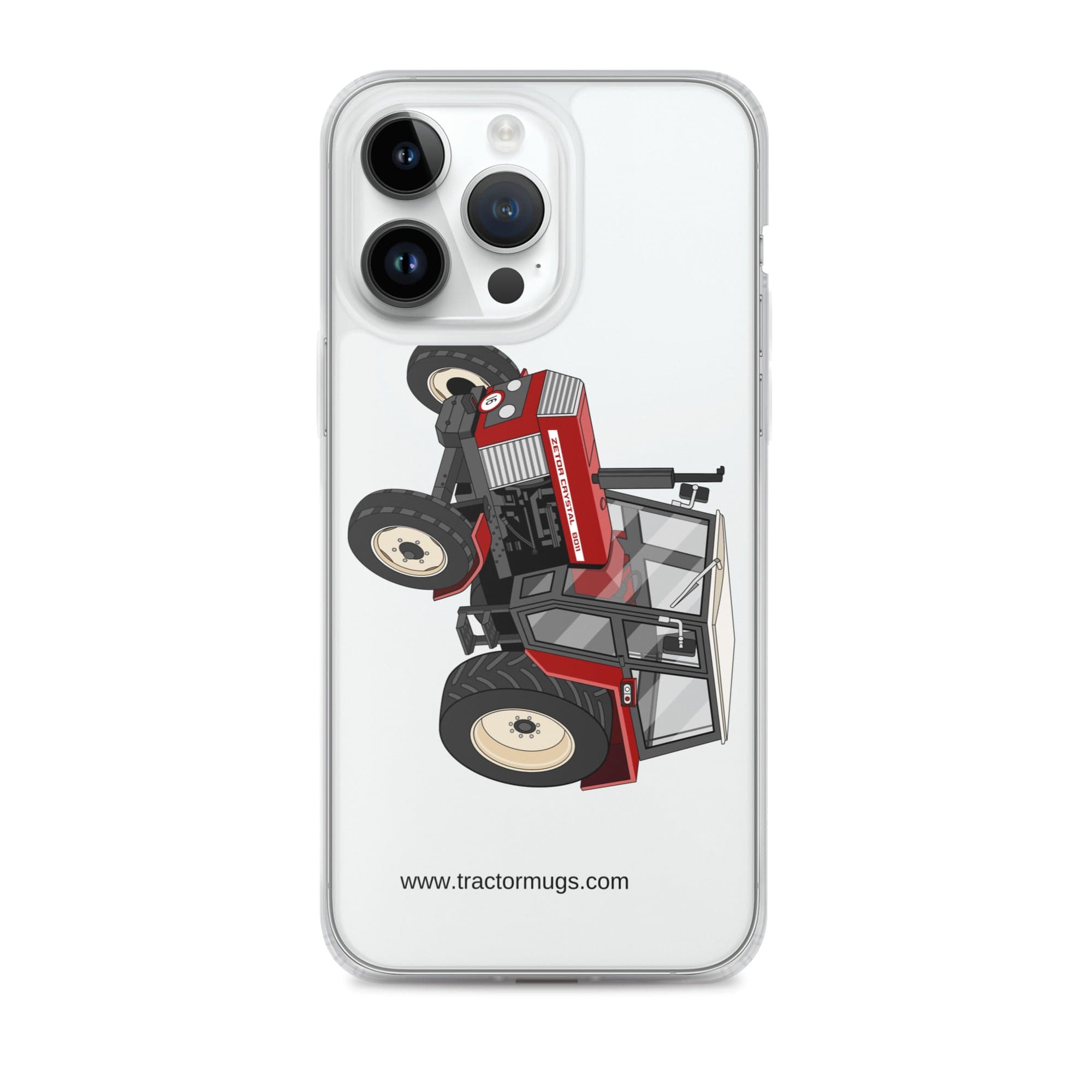 The Tractor Mugs Store iPhone 14 Pro Max Zetor Crystal 8011 | Clear Case for iPhone® Quality Farmers Merch