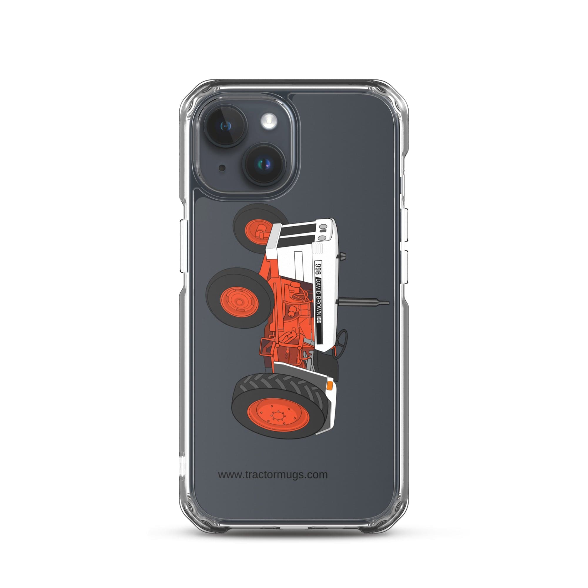 The Tractor Mugs Store iPhone 15 Case David Brown 996 (1974) | Clear Case for iPhone® Quality Farmers Merch