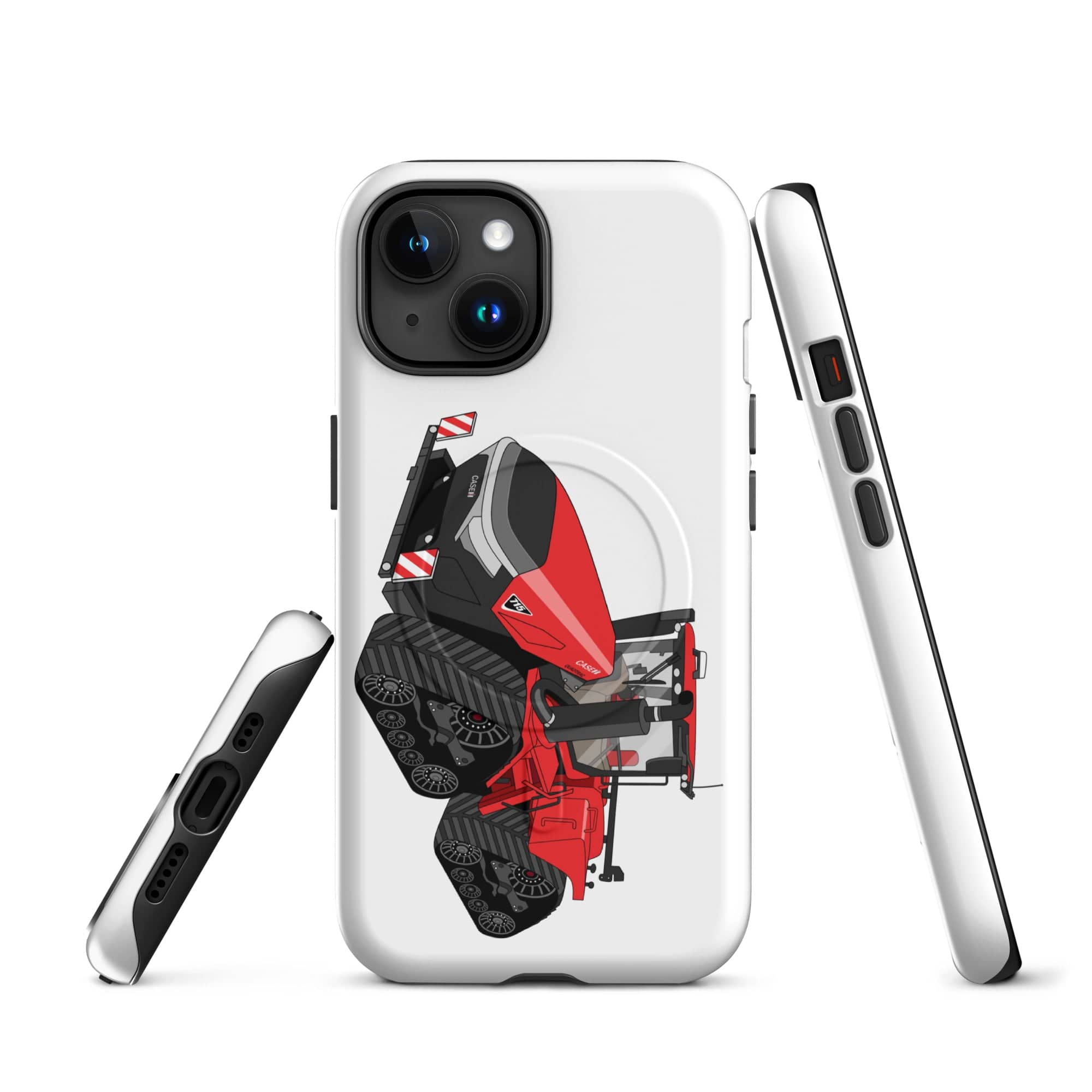 The Tractor Mugs Store iPhone 15 Case IH Quadtrac 715 | MagSafe® tough case for iPhone® Quality Farmers Merch