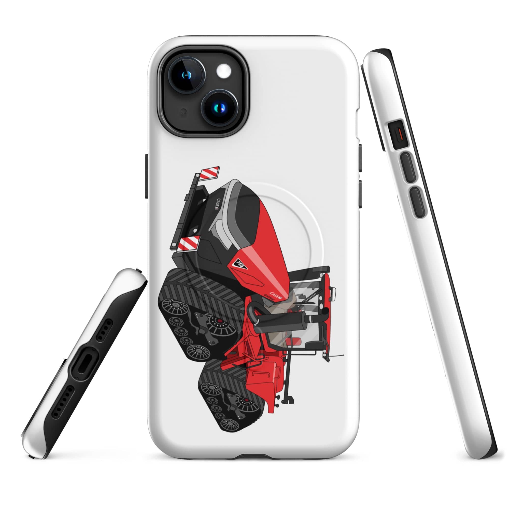 The Tractor Mugs Store iPhone 15 Plus Case IH Quadtrac 715 | MagSafe® tough case for iPhone® Quality Farmers Merch