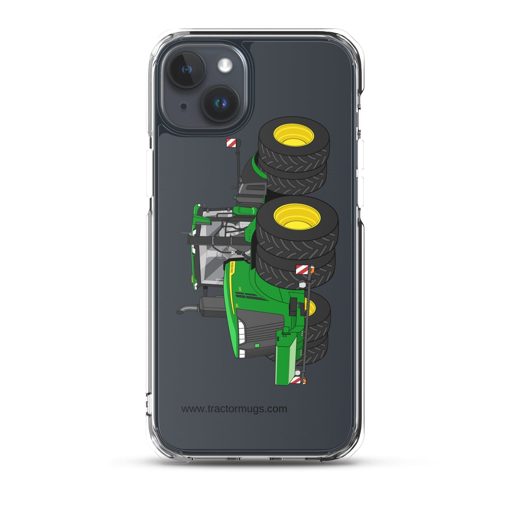 The Tractor Mugs Store iPhone 15 Plus John Deere 9R 640 | Clear Case for iPhone® Quality Farmers Merch