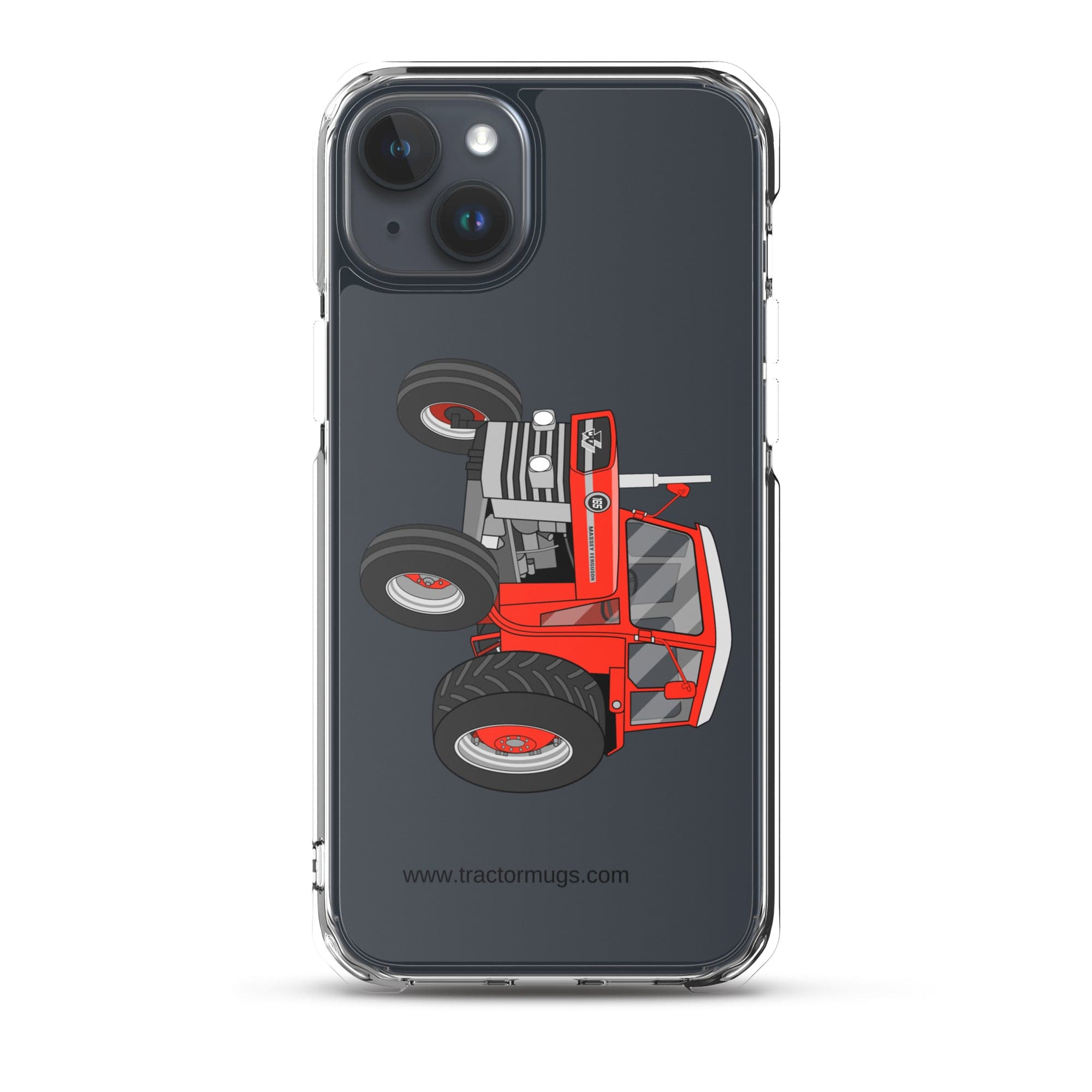 The Tractor Mugs Store iPhone 15 Plus Massey Ferguson 165 | Clear Case for iPhone® Quality Farmers Merch