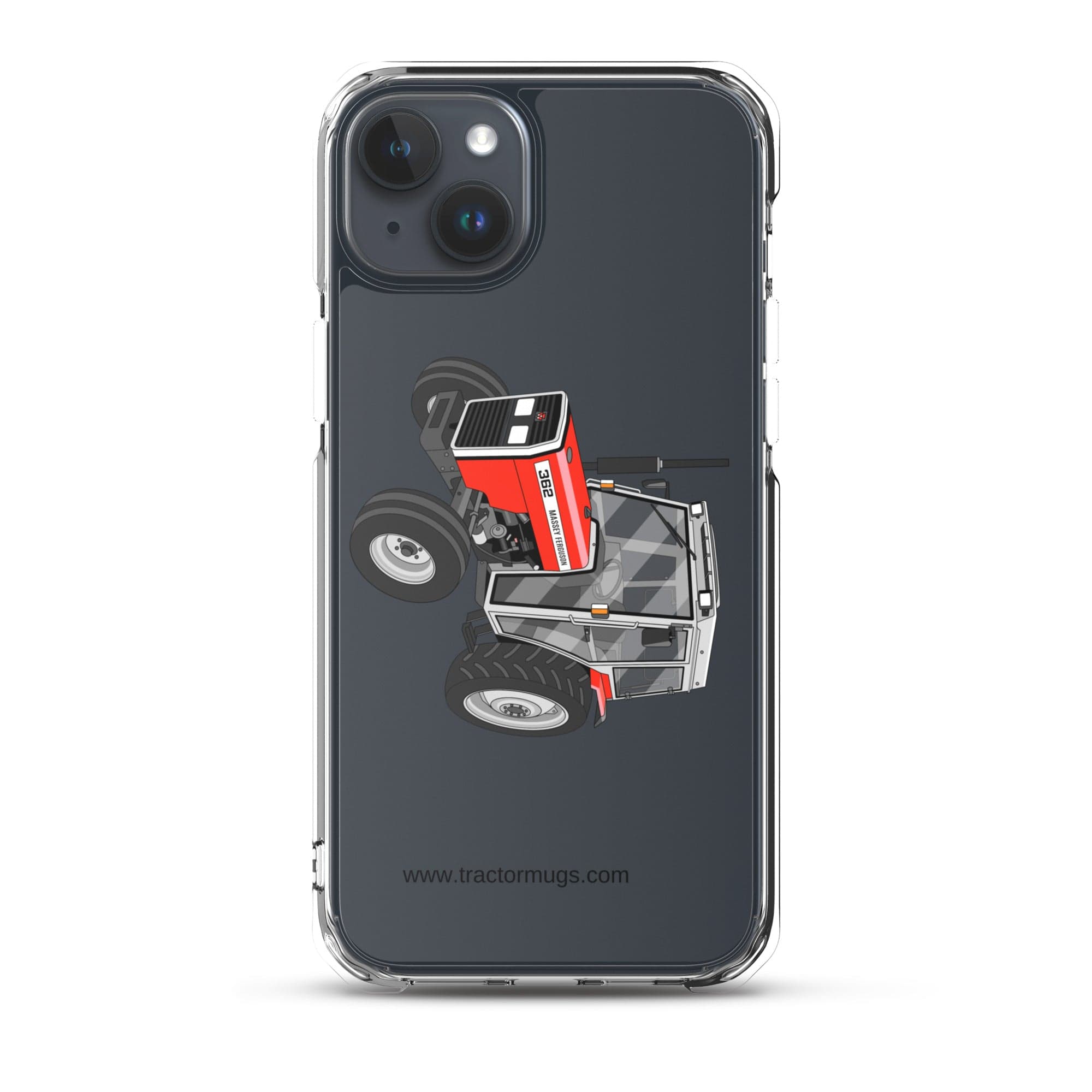 The Tractor Mugs Store iPhone 15 Plus Massey Ferguson 362 | Clear Case for iPhone® Quality Farmers Merch