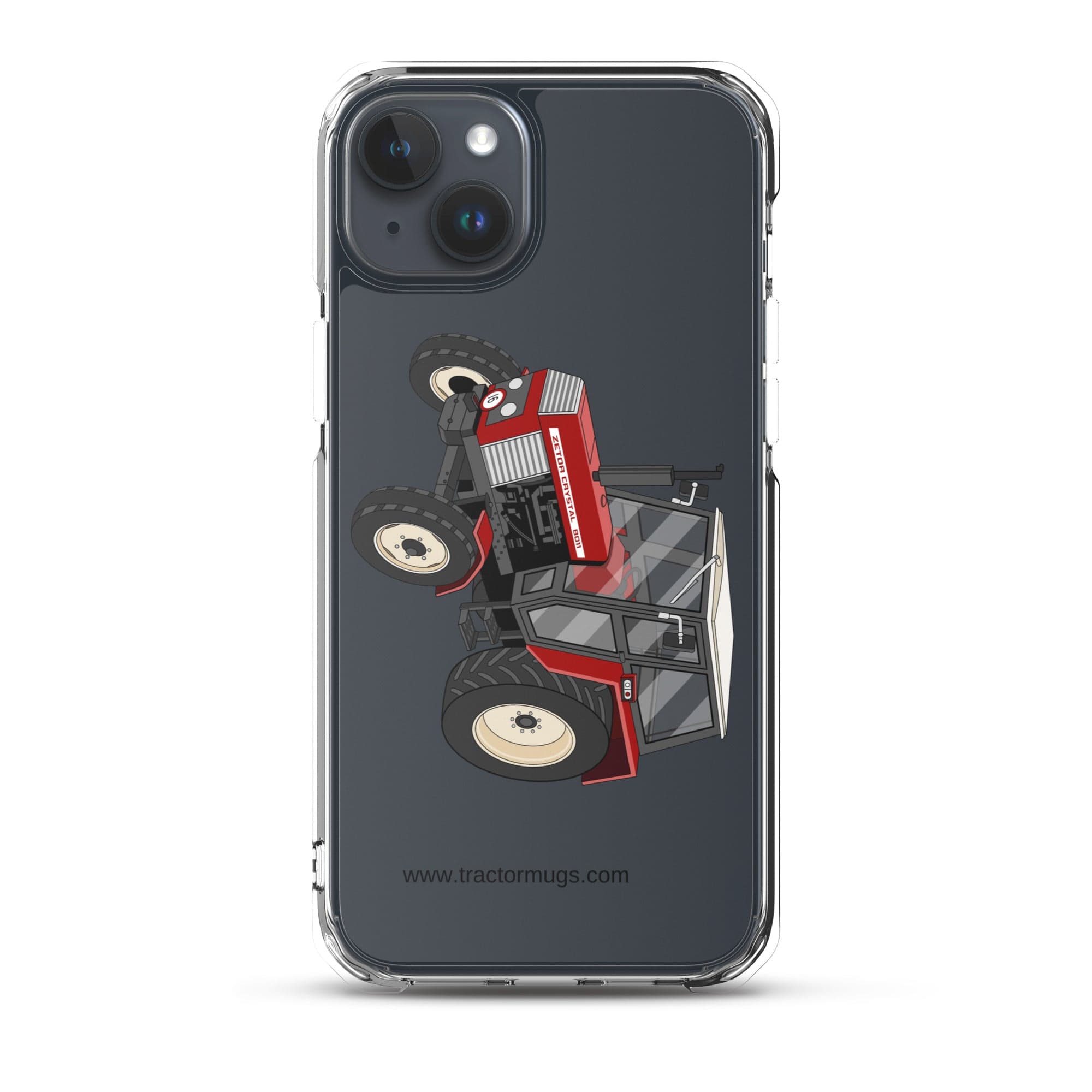 The Tractor Mugs Store iPhone 15 Plus Zetor Crystal 8011 | Clear Case for iPhone® Quality Farmers Merch