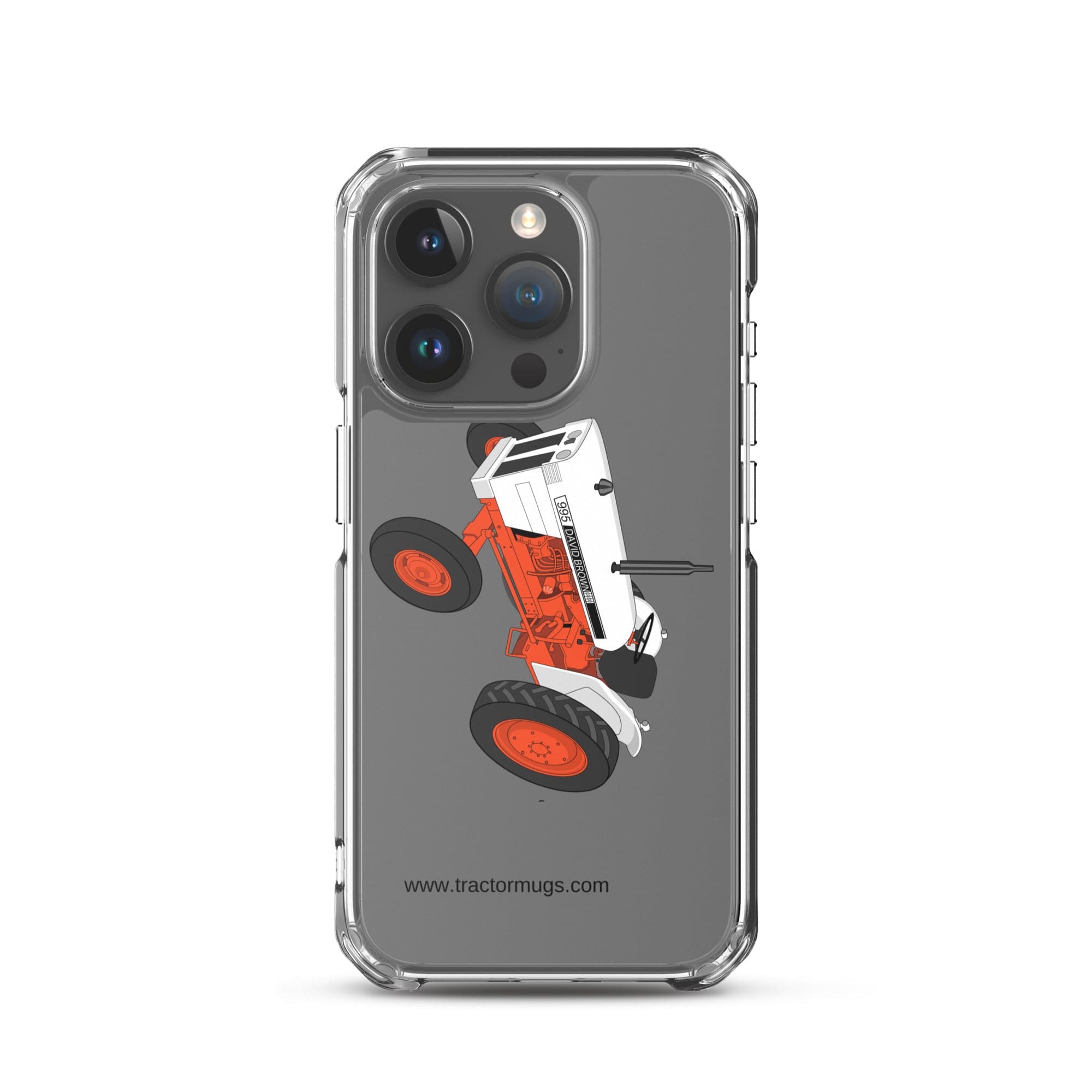 The Tractor Mugs Store iPhone 15 Pro Case David Brown 995 (1973) | Clear Case for iPhone® Quality Farmers Merch