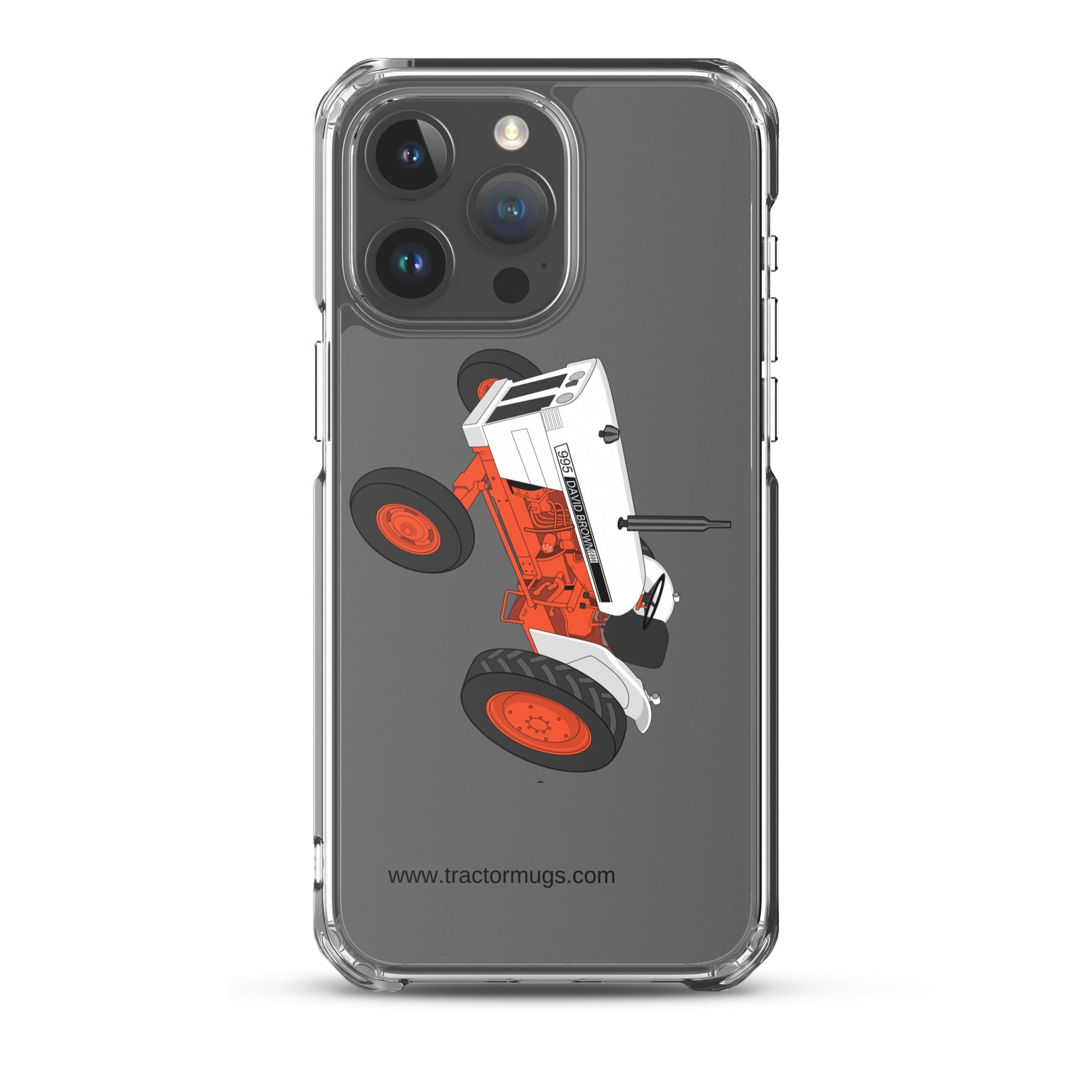 The Tractor Mugs Store iPhone 15 Pro Max Case David Brown 995 (1973) | Clear Case for iPhone® Quality Farmers Merch