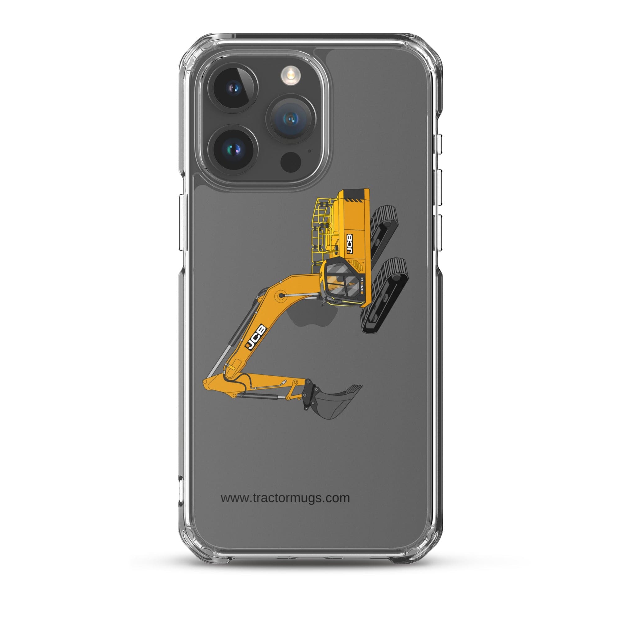 The Tractor Mugs Store iPhone 15 Pro Max JCB 370 LC | Clear Case for iPhone® Quality Farmers Merch