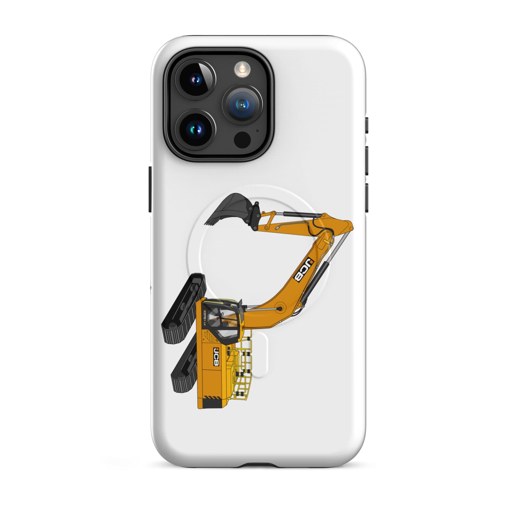 The Tractor Mugs Store iPhone 15 Pro Max JCB 370 LC | MagSafe® tough case for iPhone® Quality Farmers Merch