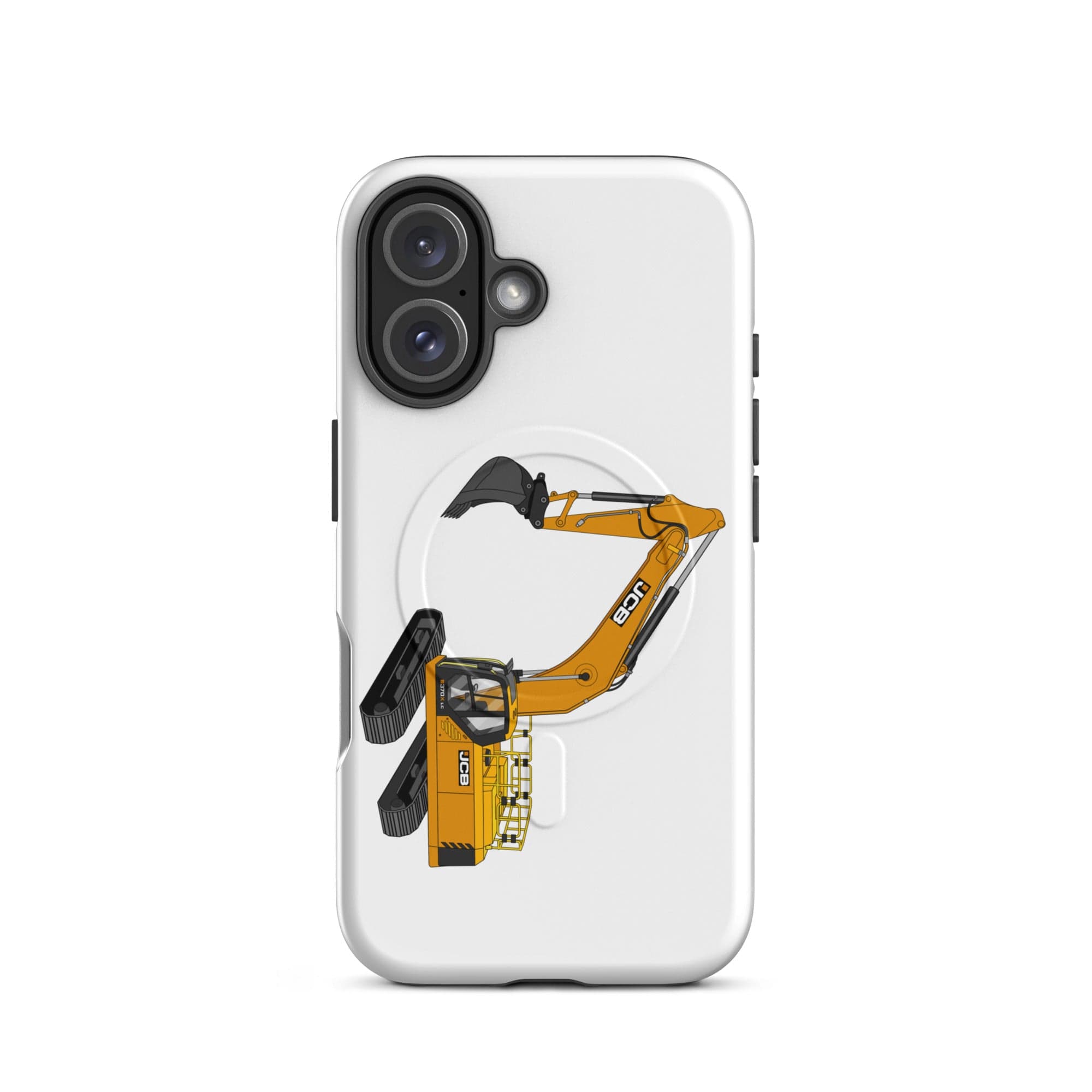 The Tractor Mugs Store iPhone 16 JCB 370 LC | MagSafe® tough case for iPhone® Quality Farmers Merch