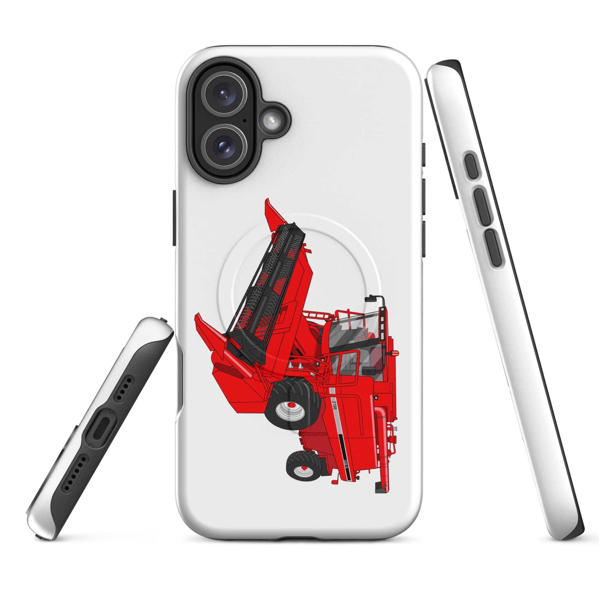 The Tractor Mugs Store iPhone 16 Plus Case IH Axial Flow 2188 Harvester | MagSafe® tough case for iPhone® Quality Farmers Merch