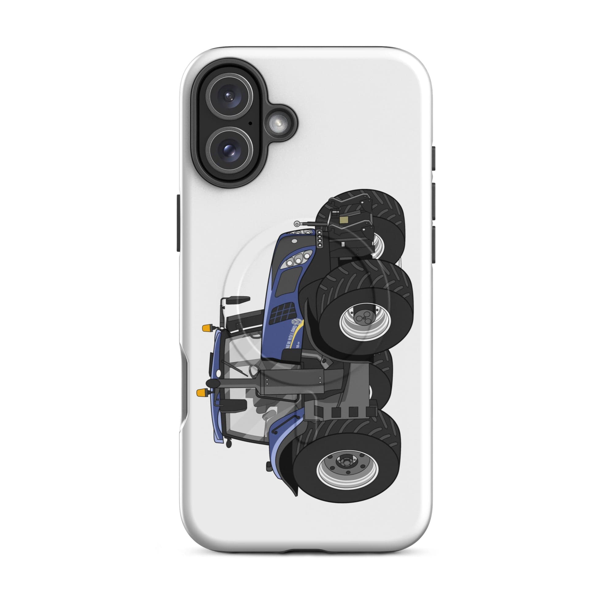 The Tractor Mugs Store iPhone 16 Plus New Holland T8 435 | MagSafe® tough case for iPhone® Quality Farmers Merch