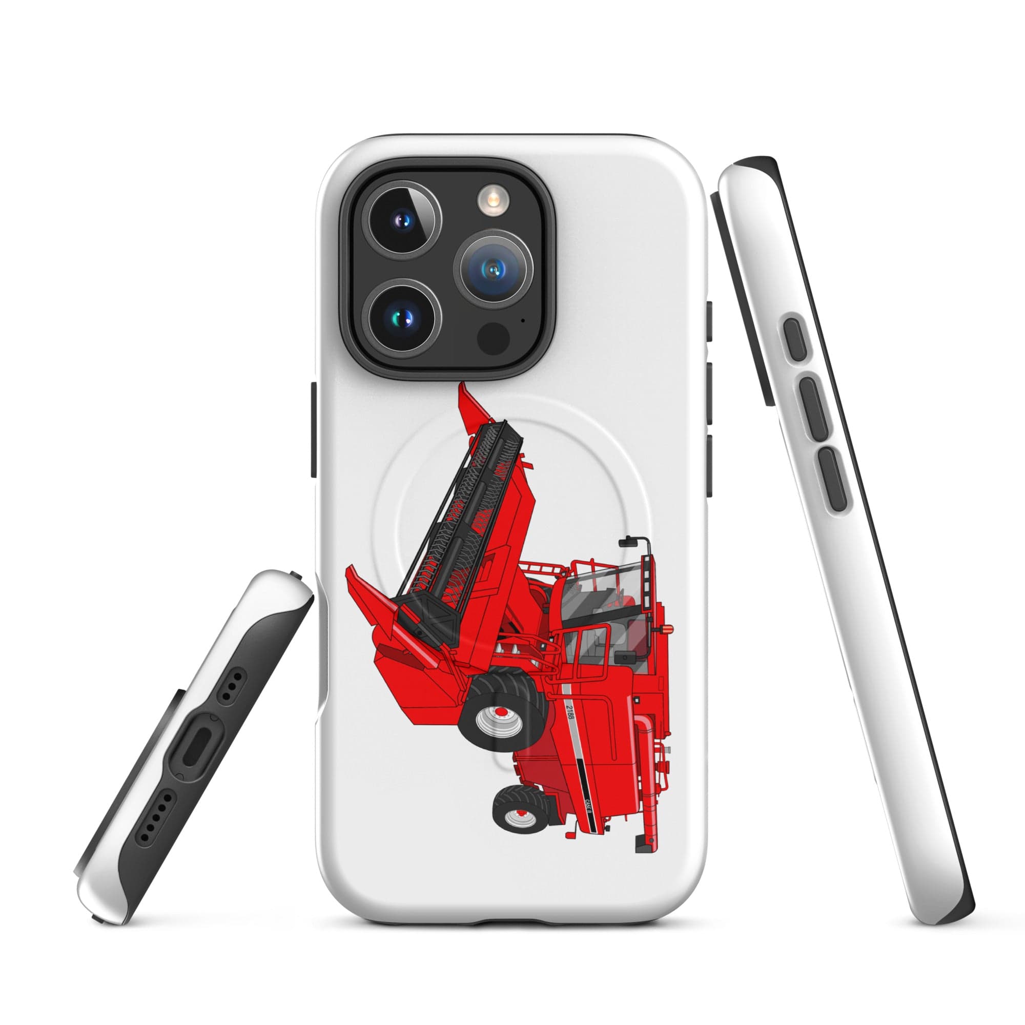 The Tractor Mugs Store iPhone 16 Pro Case IH Axial Flow 2188 Harvester | MagSafe® tough case for iPhone® Quality Farmers Merch