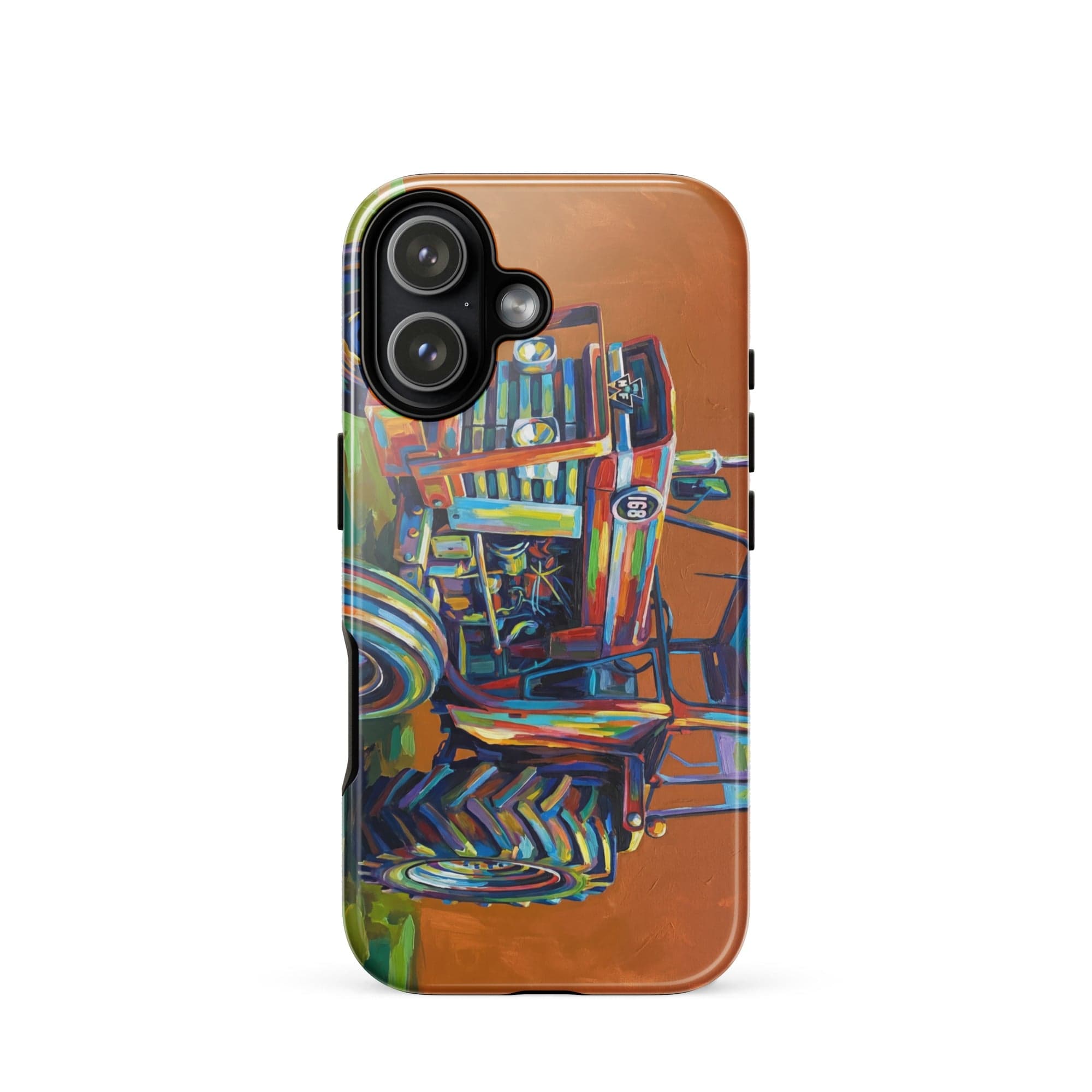 The Tractor Mugs Store iPhone 17 Massey Ferguson 168 | Splash Art Tough Case for iPhone® Quality Farmers Merch