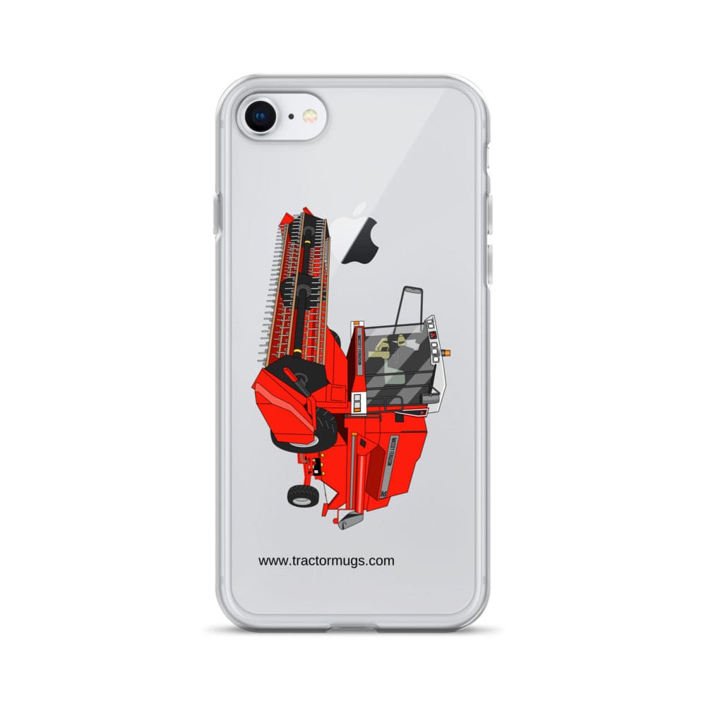 The Tractor Mugs Store iPhone 7/8 1994 Massey Ferguson 32 Combine Harvester | Clear Case for iPhone® Quality Farmers Merch