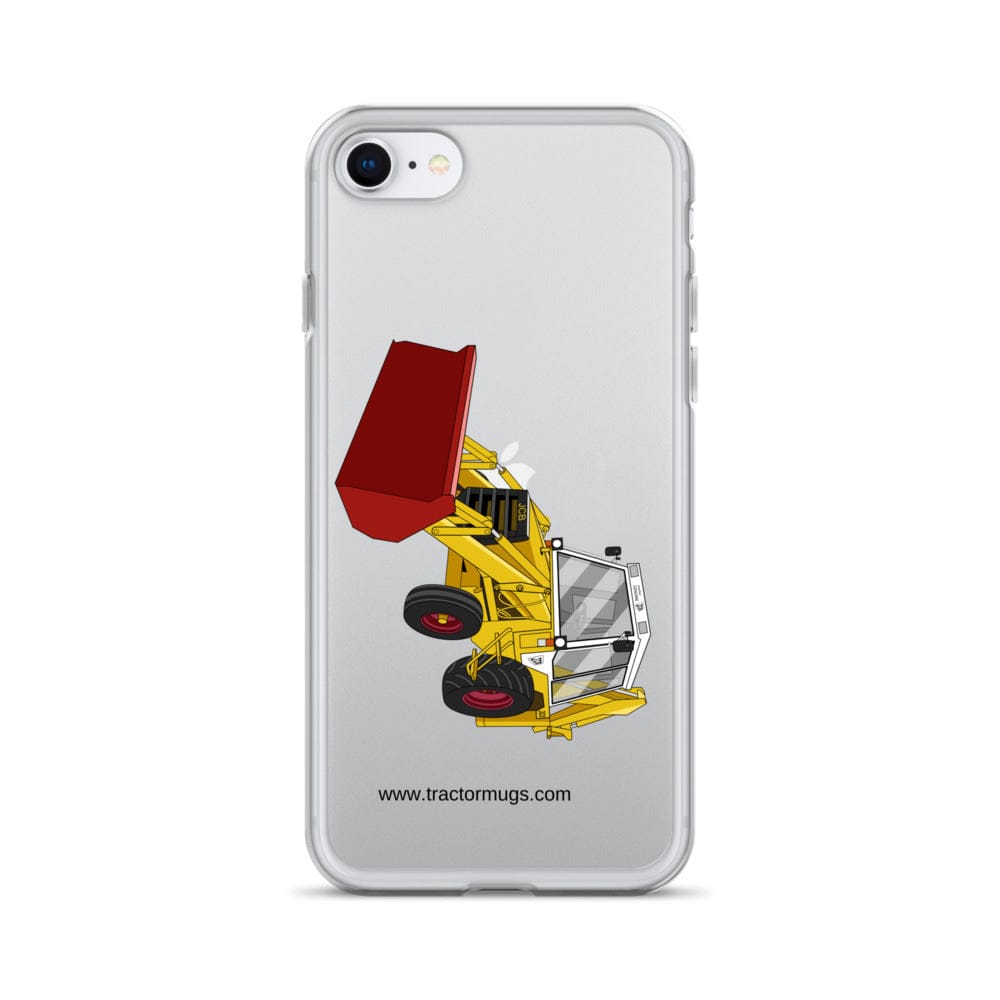 The Tractor Mugs Store iPhone SE JCB 3CX White Cabin 2WD | Clear Case for iPhone® Quality Farmers Merch
