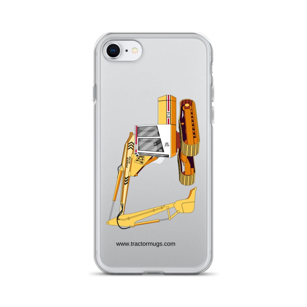 The Tractor Mugs Store iPhone SE JCB 814 Super | Clear Case for iPhone® Quality Farmers Merch