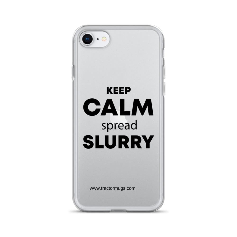 The Tractor Mugs Store iPhone SE KEEP CALM spread SLURRY | Clear Case for iPhone® Quality Farmers Merch