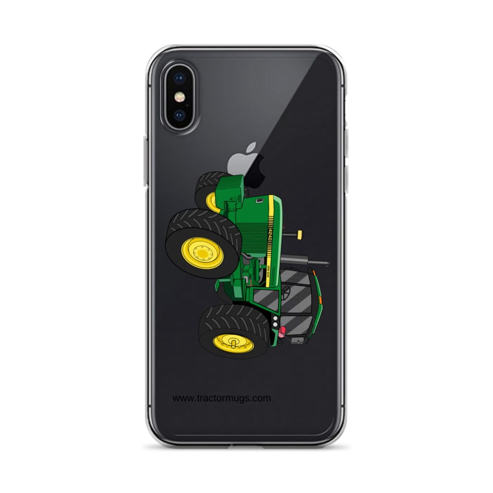 The Tractor Mugs Store iPhone X/XS John Deere 4240 | Clear Case for iPhone® Quality Farmers Merch