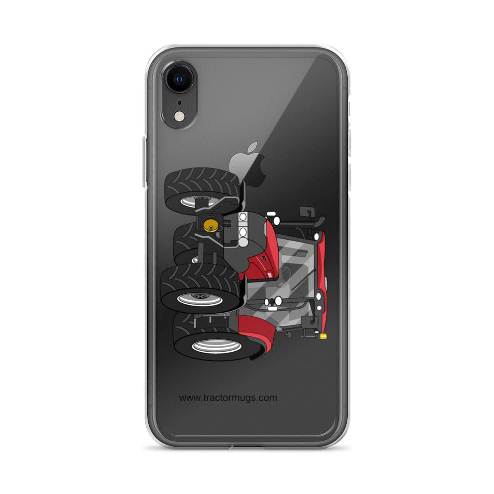 The Tractor Mugs Store iPhone XR Case IH Maxxum 145 | Clear Case for iPhone® Quality Farmers Merch