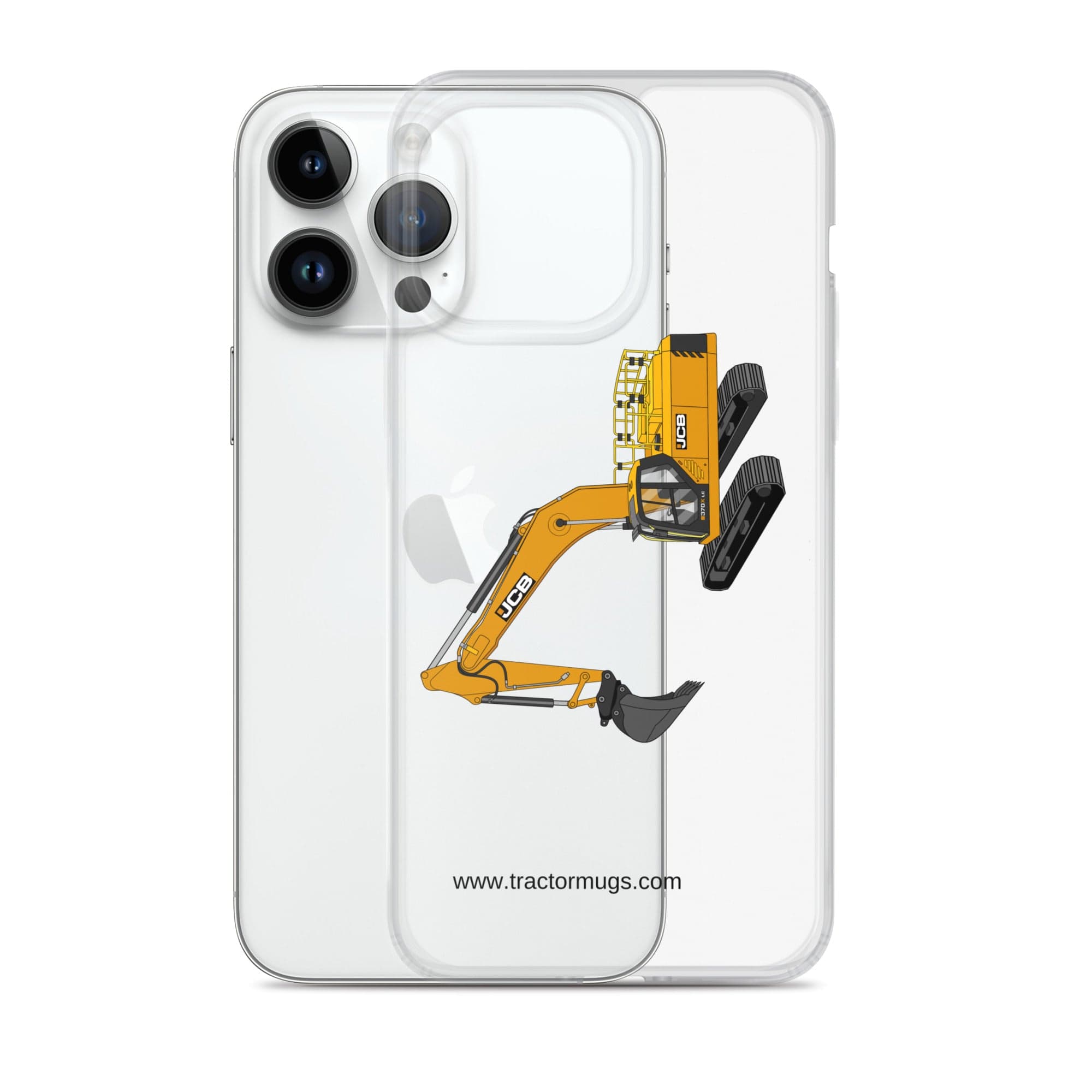The Tractor Mugs Store JCB 370 LC | Clear Case for iPhone® Quality Farmers Merch