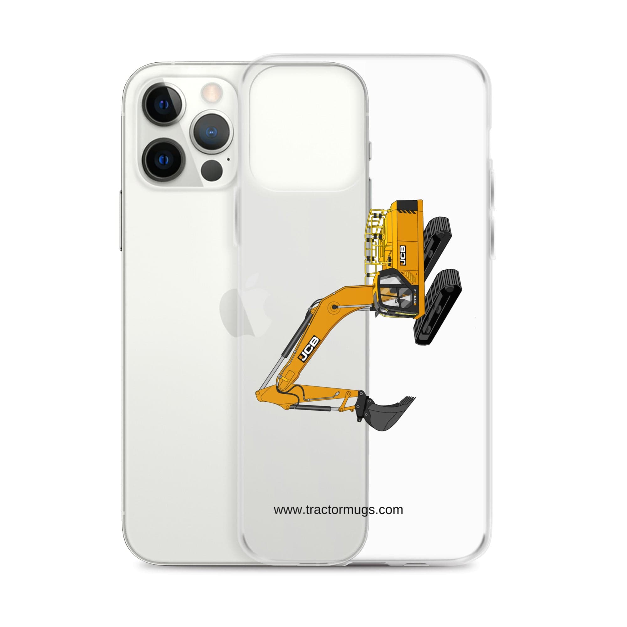 The Tractor Mugs Store JCB 370 LC | Clear Case for iPhone® Quality Farmers Merch