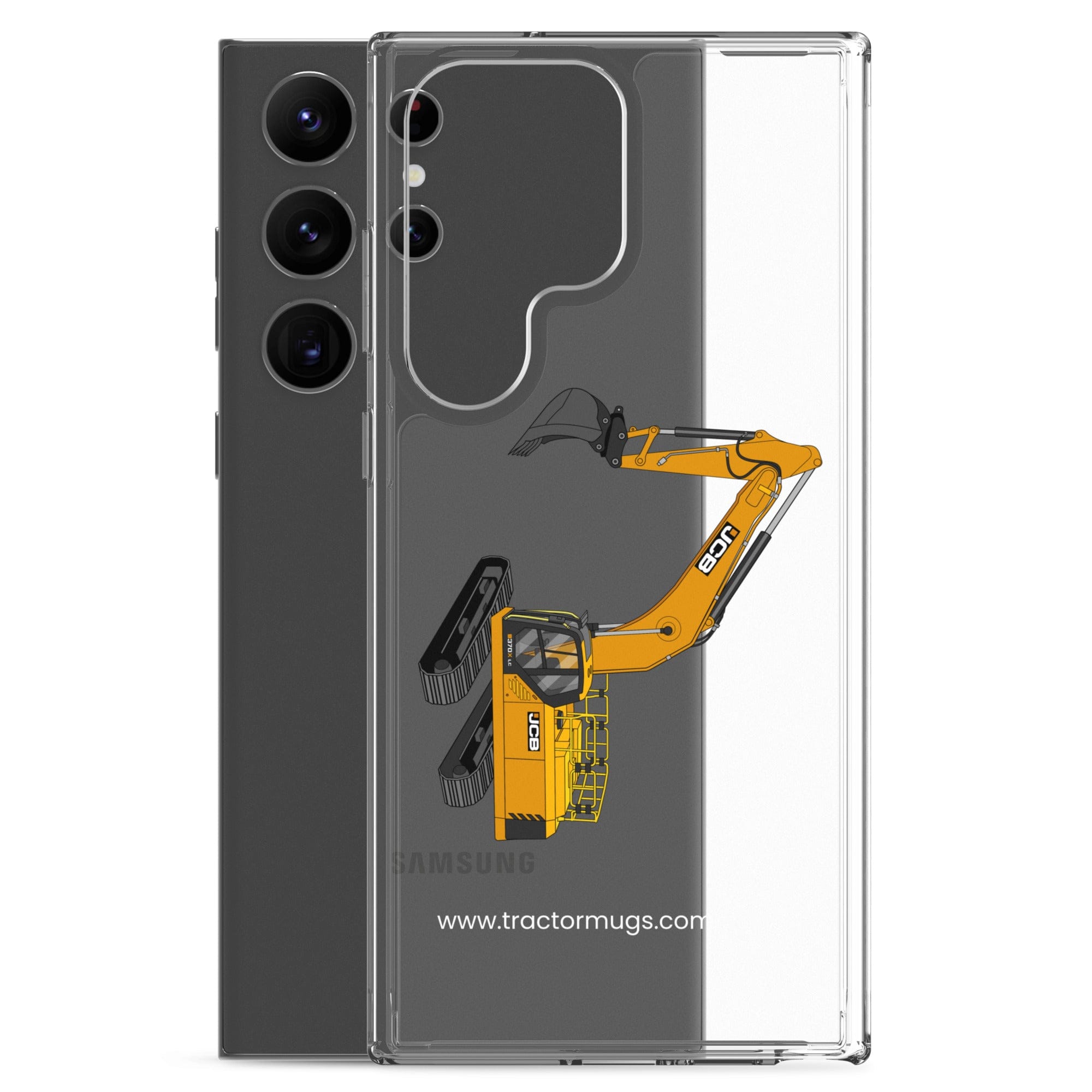 The Tractor Mugs Store JCB 370 LC | Clear Case for Samsung® Quality Farmers Merch