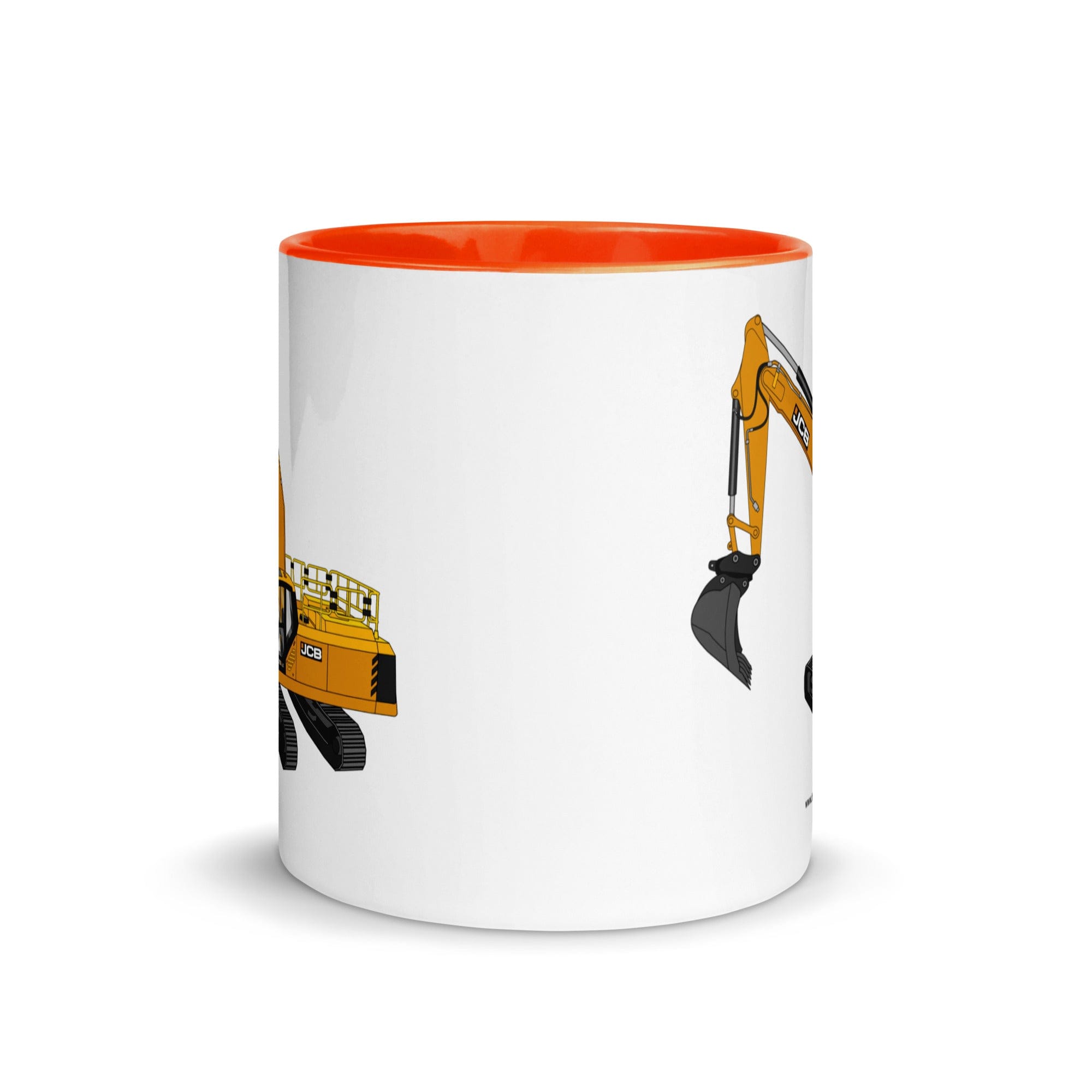 The Tractor Mugs Store JCB 370 LC | Mug with Color Inside Quality Farmers Merch
