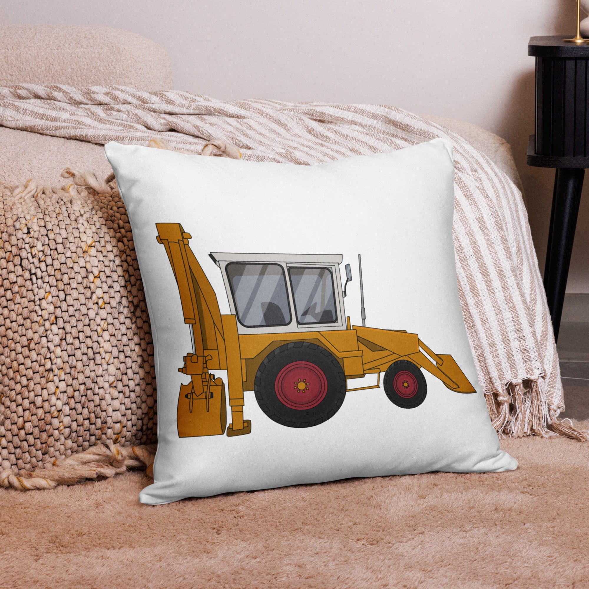 The Tractor Mugs Store JCB 3C (1975) | Pillow Case Quality Farmers Merch