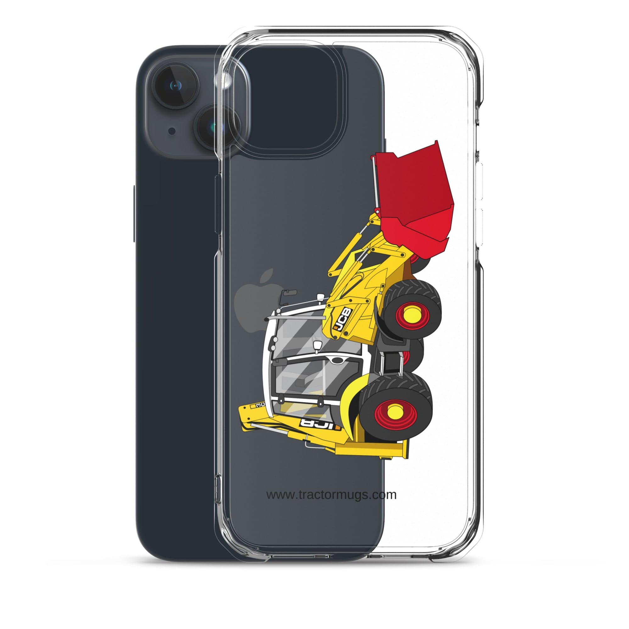 The Tractor Mugs Store JCB 3CX 70th Anniversary Edition | Clear Case for iPhone® Quality Farmers Merch