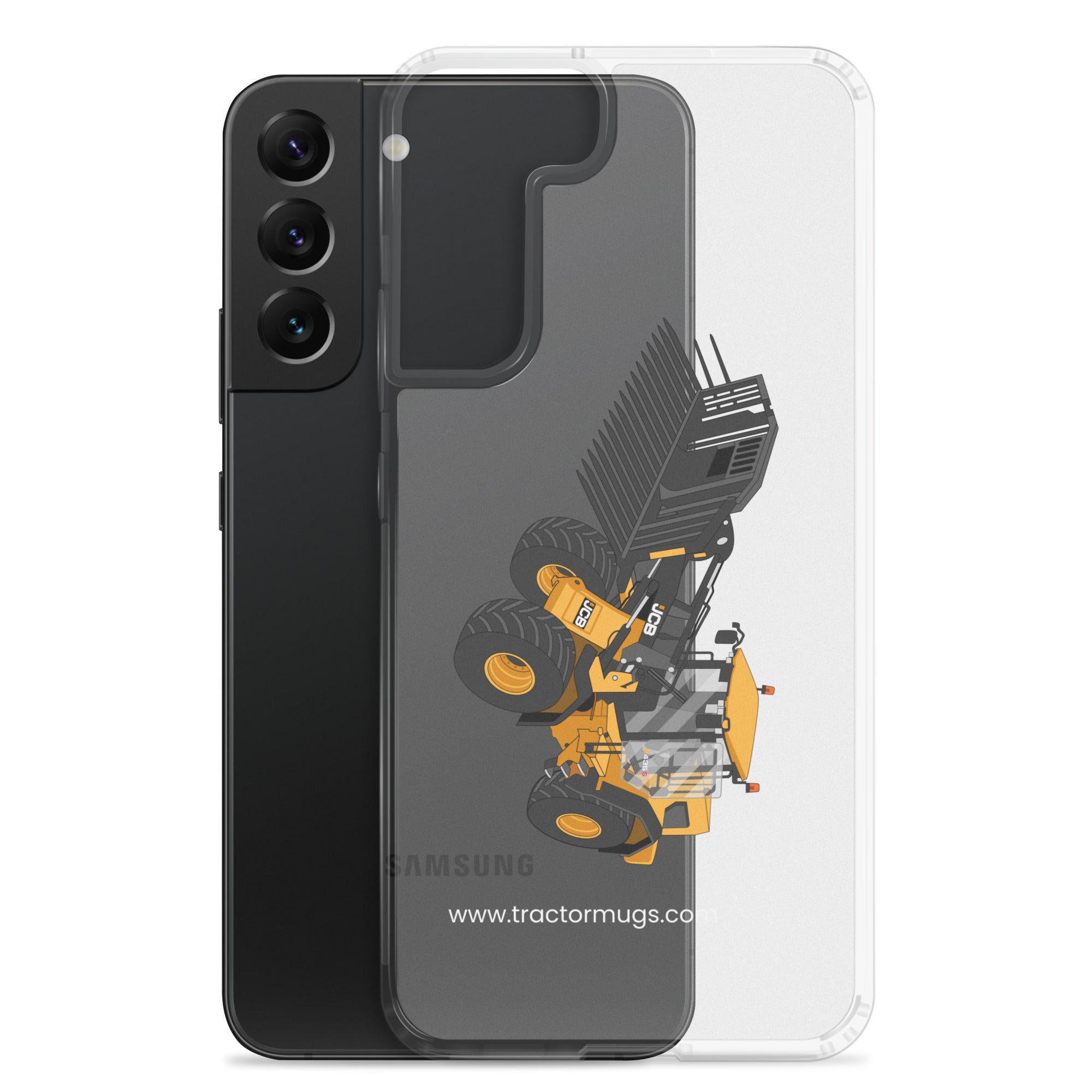 The Tractor Mugs Store JCB 435 S Farm Master | Clear Case for Samsung® Quality Farmers Merch