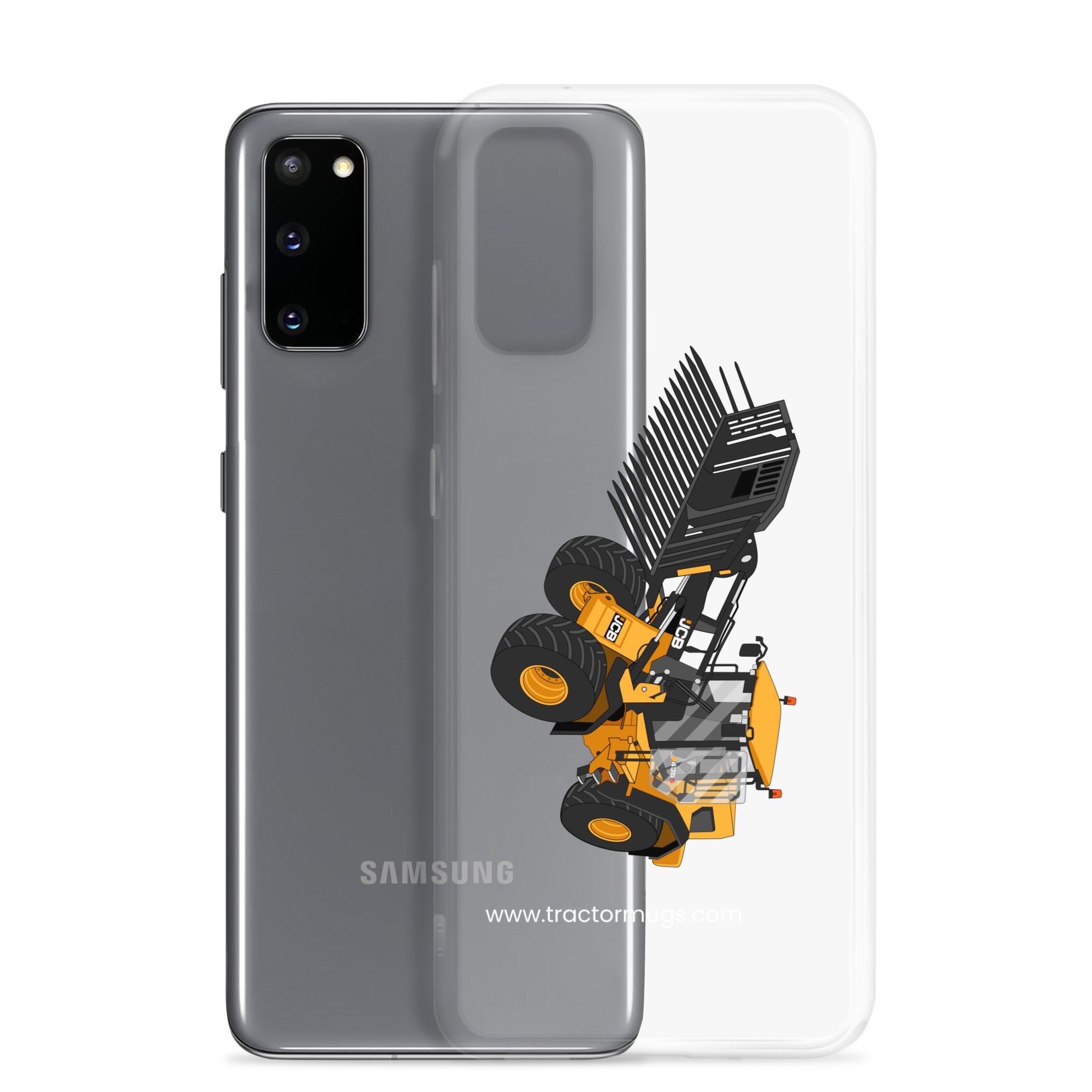 The Tractor Mugs Store JCB 435 S Farm Master | Clear Case for Samsung® Quality Farmers Merch