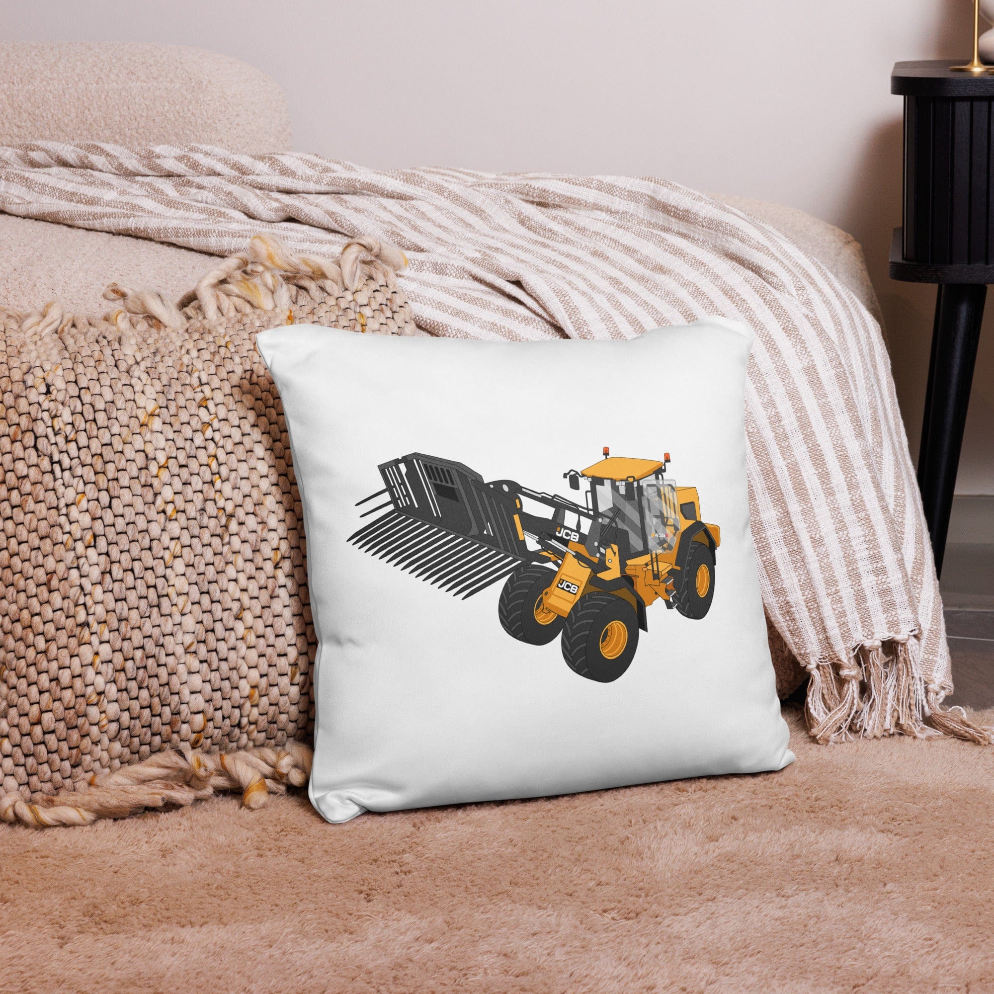 The Tractor Mugs Store JCB 435 S Farm Master | Pillow Case Quality Farmers Merch