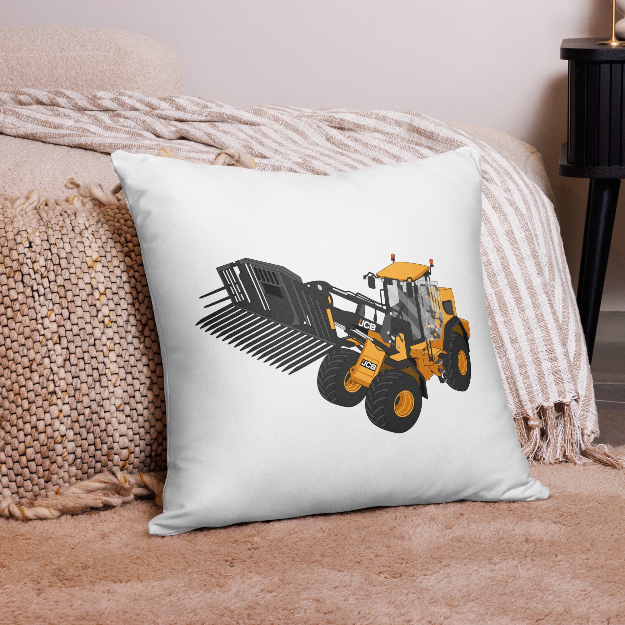The Tractor Mugs Store JCB 435 S Farm Master | Pillow Case Quality Farmers Merch
