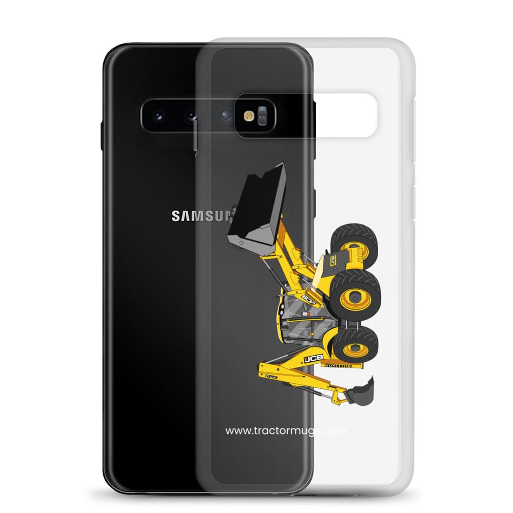The Tractor Mugs Store JCB 5CX Backhoe | Clear Case for Samsung® Quality Farmers Merch