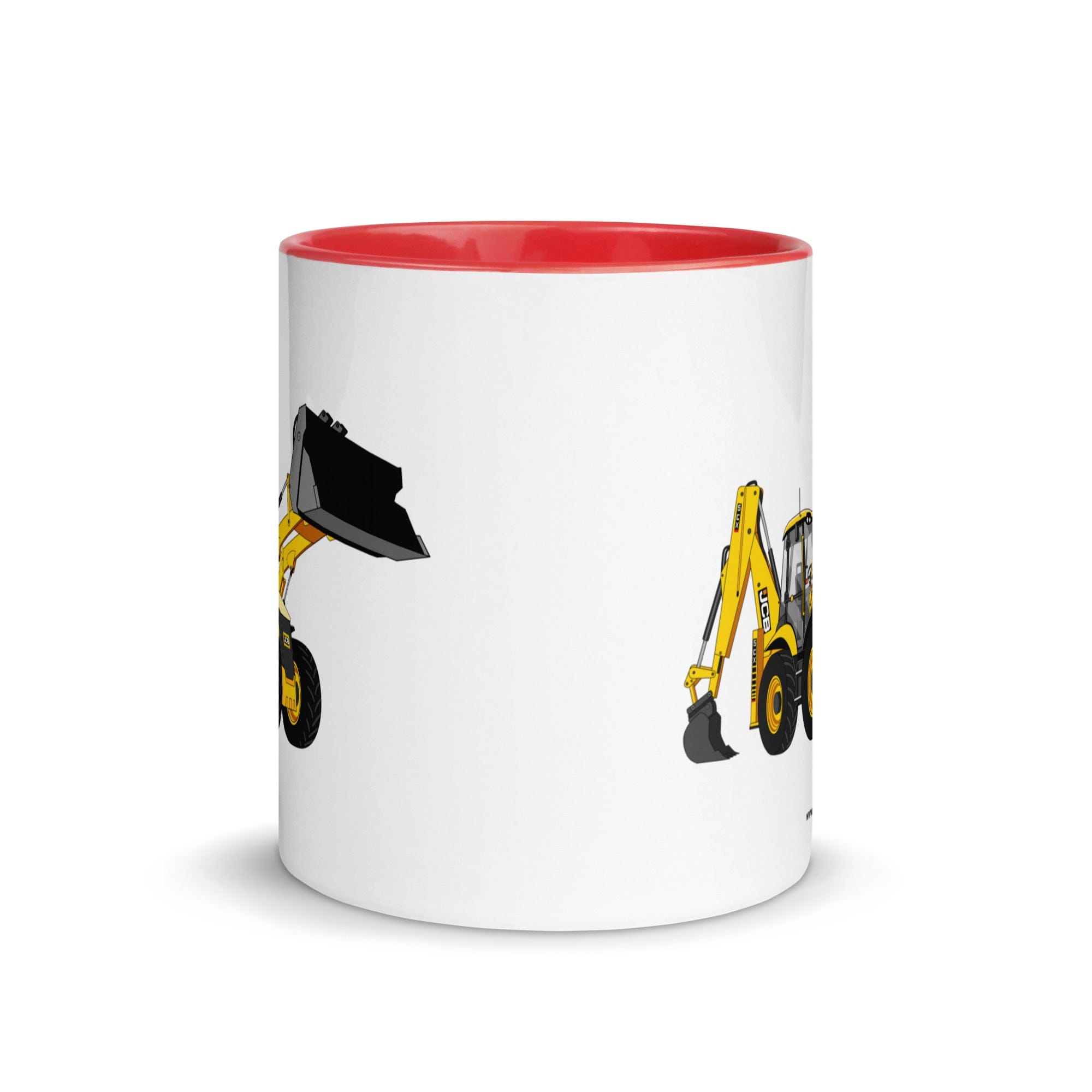 The Tractor Mugs Store JCB 5CX Backhoe | Mug with Color Inside Quality Farmers Merch