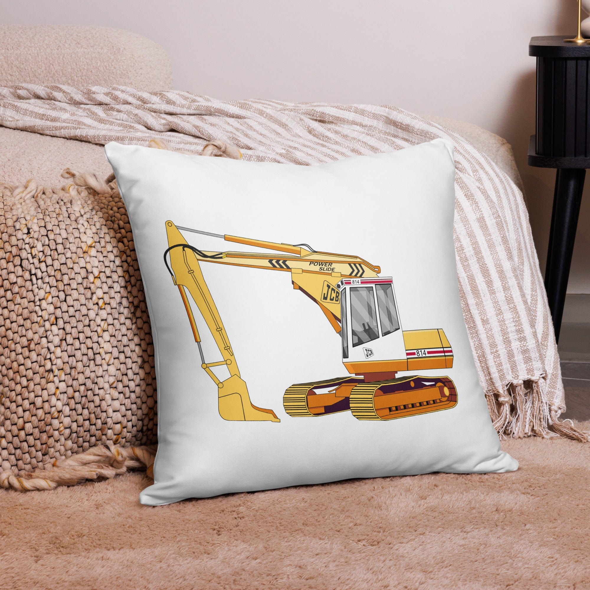 The Tractor Mugs Store JCB 814 Super | Pillow Case Quality Farmers Merch