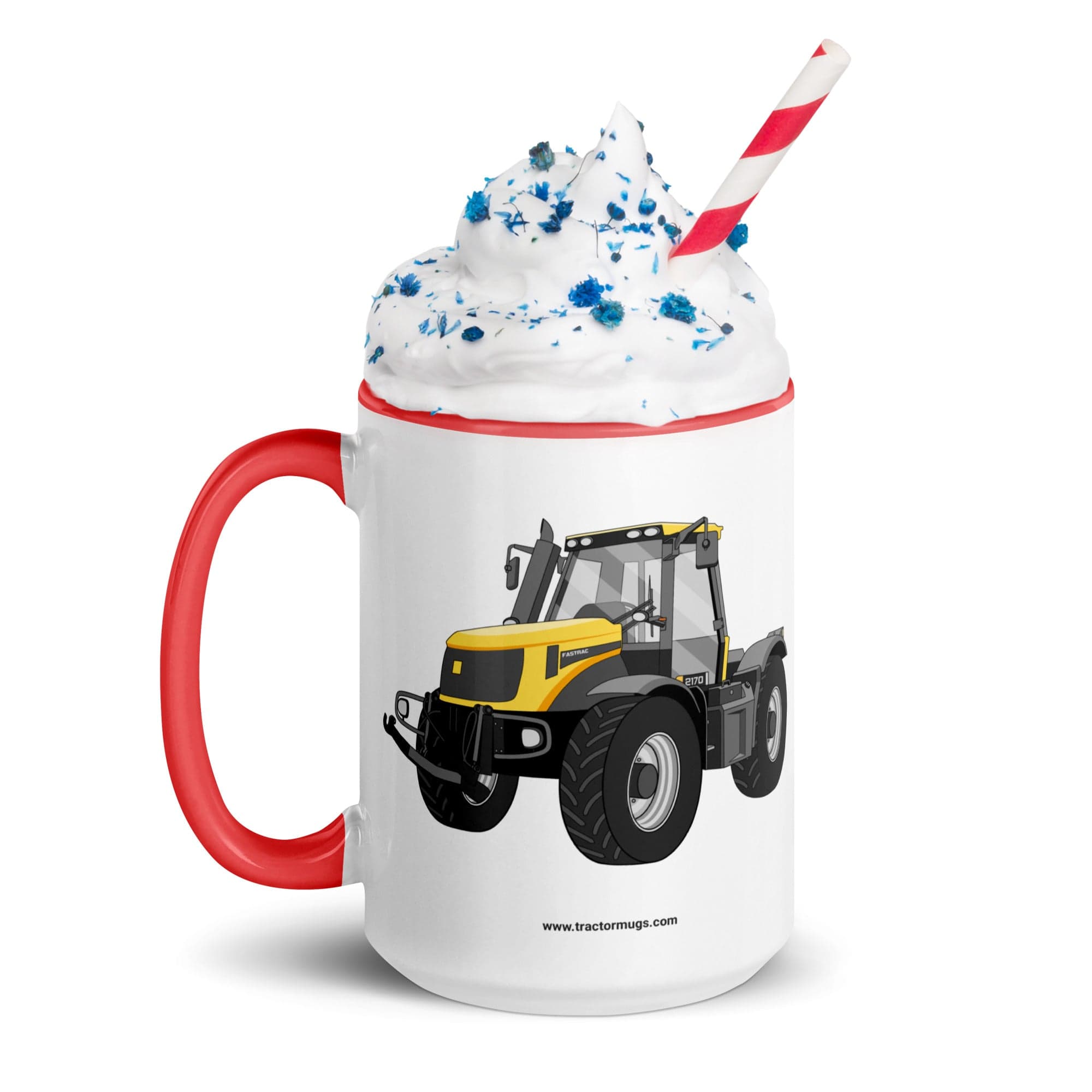 The Tractor Mugs Store JCB Fastrac 2170 | Mug with Color Inside Quality Farmers Merch