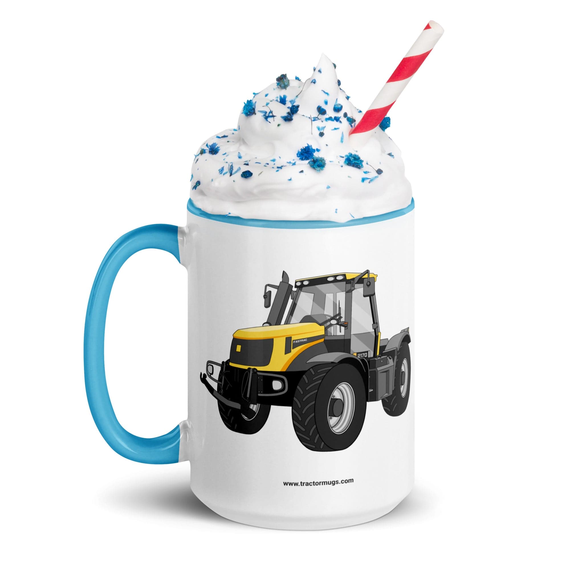 The Tractor Mugs Store JCB Fastrac 2170 | Mug with Color Inside Quality Farmers Merch